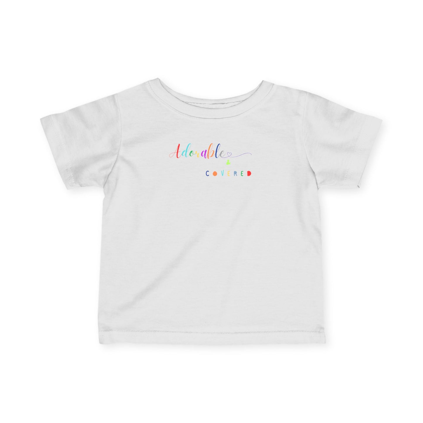 Adorable and Covered Infant T-Shirt | Cute Baby Tee, Toddler Gift, Birthday Outfit, Baby Shower Gift, Playtime Essential