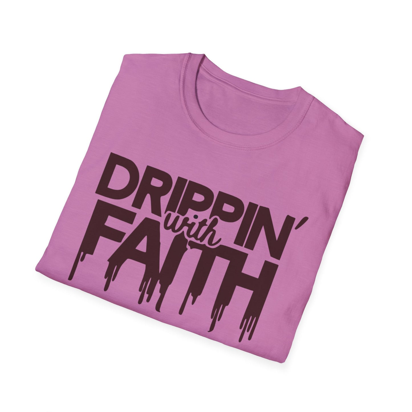 Drippin' with Faith Unisex Softstyle T-Shirt - Inspirational Everyday Wear
