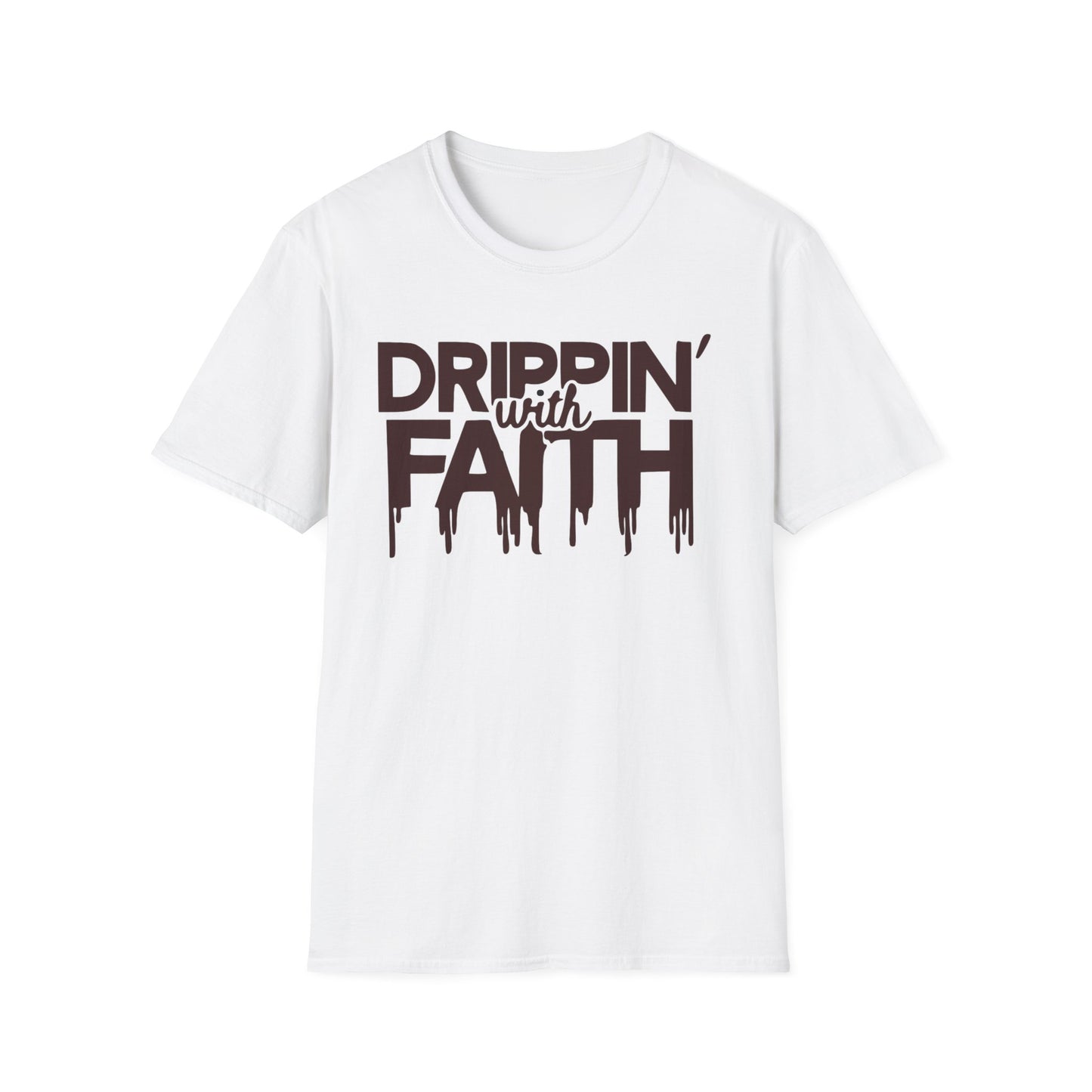 Drippin' with Faith Unisex Softstyle T-Shirt - Inspirational Everyday Wear