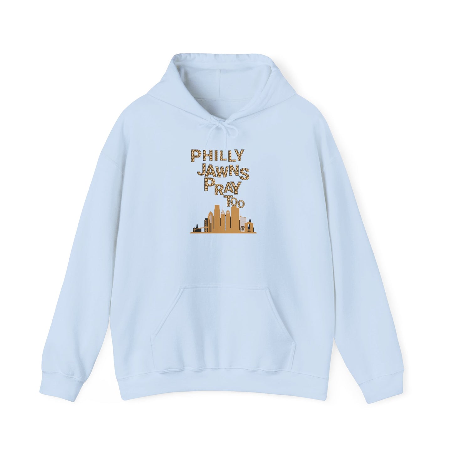 Philly Jawns Pray Too Unisex Heavy Blend™ Hooded Sweatshirt - Comfortable, Stylish Apparel for City Pride