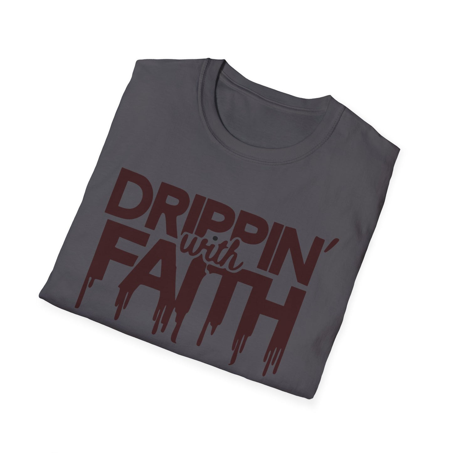 Drippin' with Faith Unisex Softstyle T-Shirt - Inspirational Everyday Wear