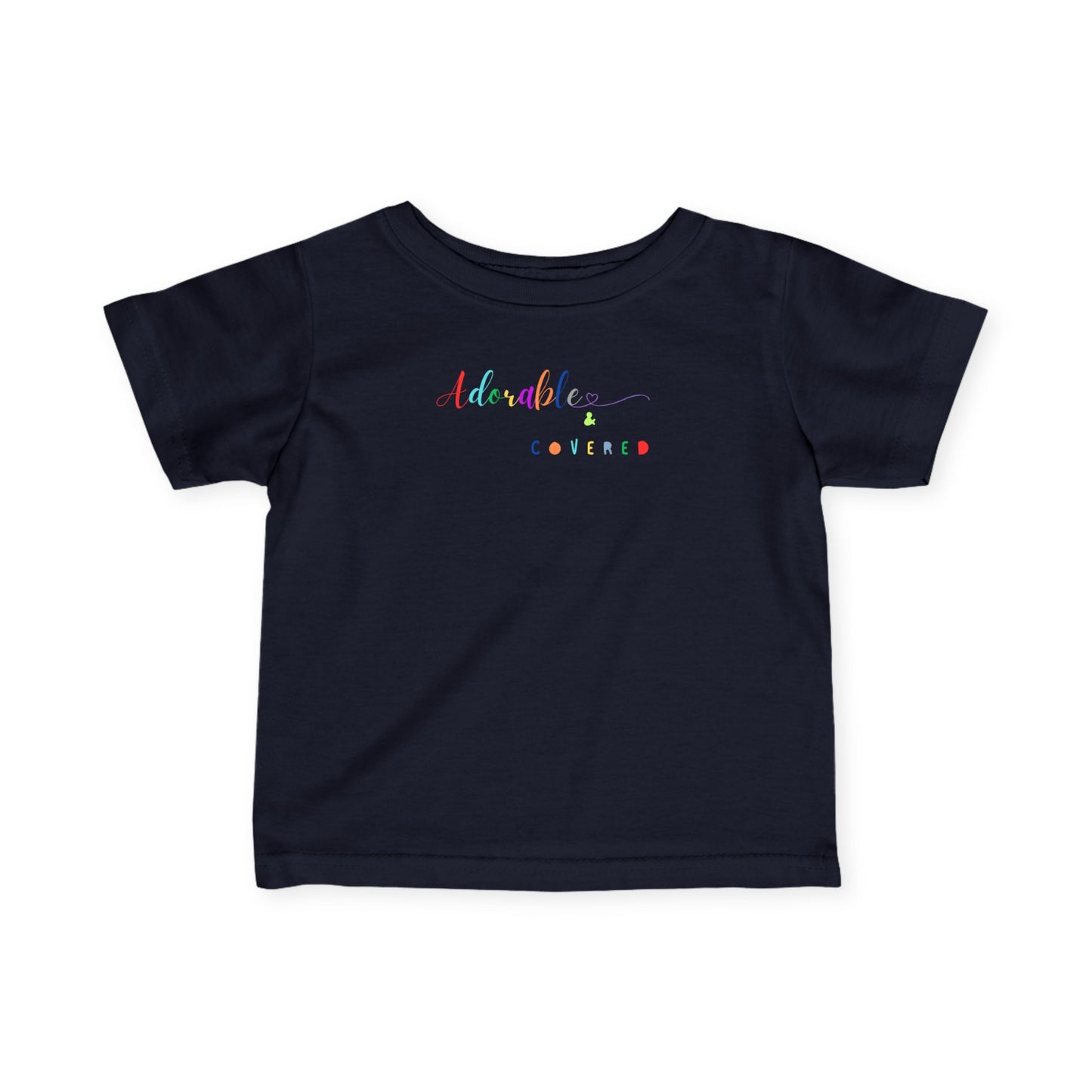 Adorable and Covered Infant T-Shirt | Cute Baby Tee, Toddler Gift, Birthday Outfit, Baby Shower Gift, Playtime Essential