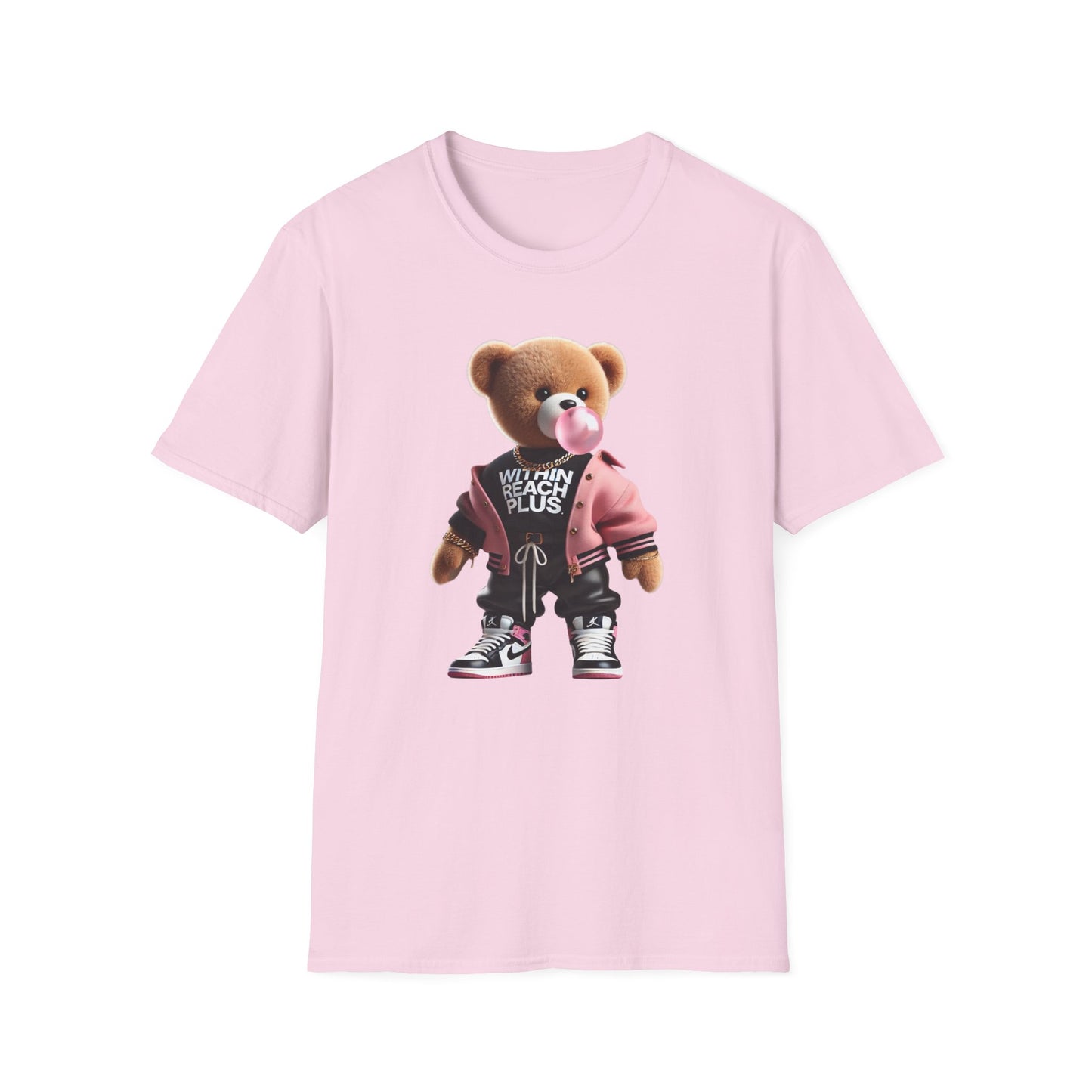 WITHIN REACH PLUS FUN BEAR Graphic Unisex Softstyle T-Shirt - Streetwear Vibe for Everyday Style