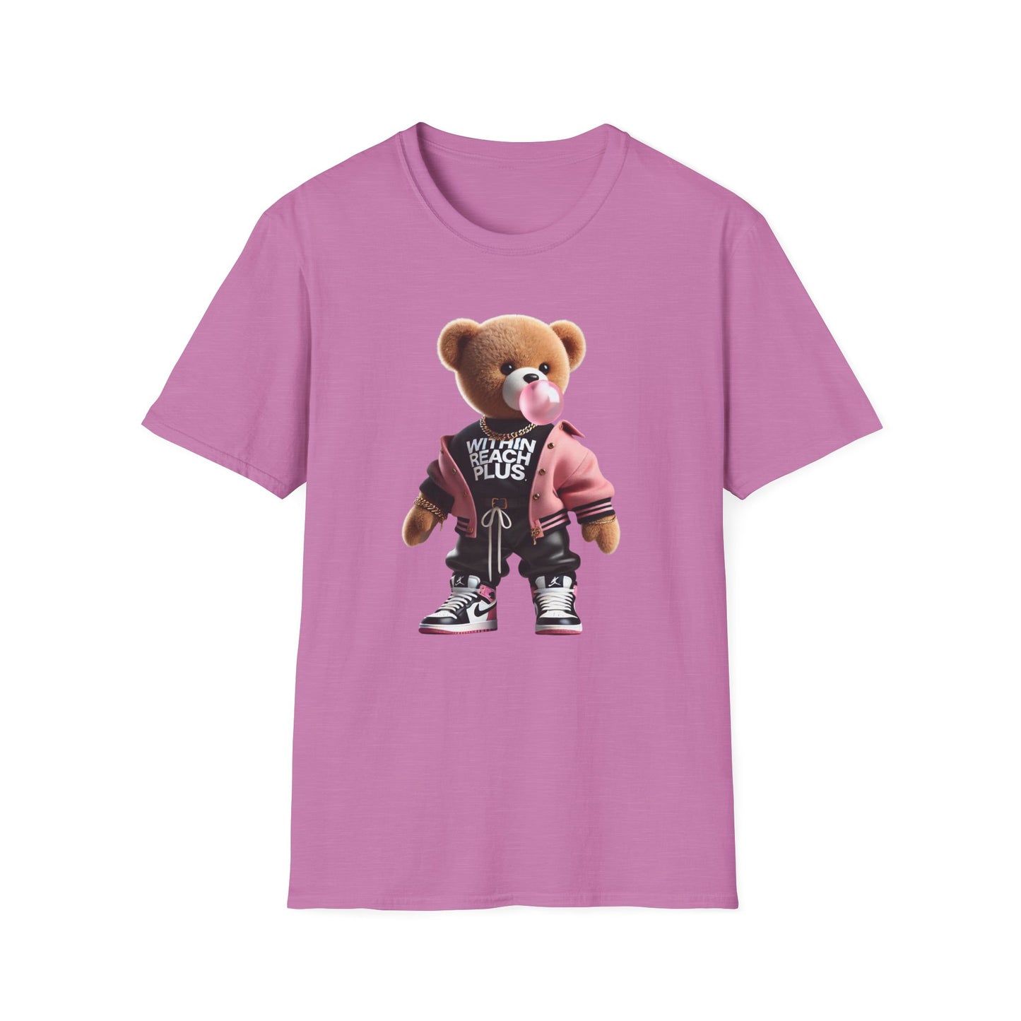 WITHIN REACH PLUS FUN BEAR Graphic Unisex Softstyle T-Shirt - Streetwear Vibe for Everyday Style