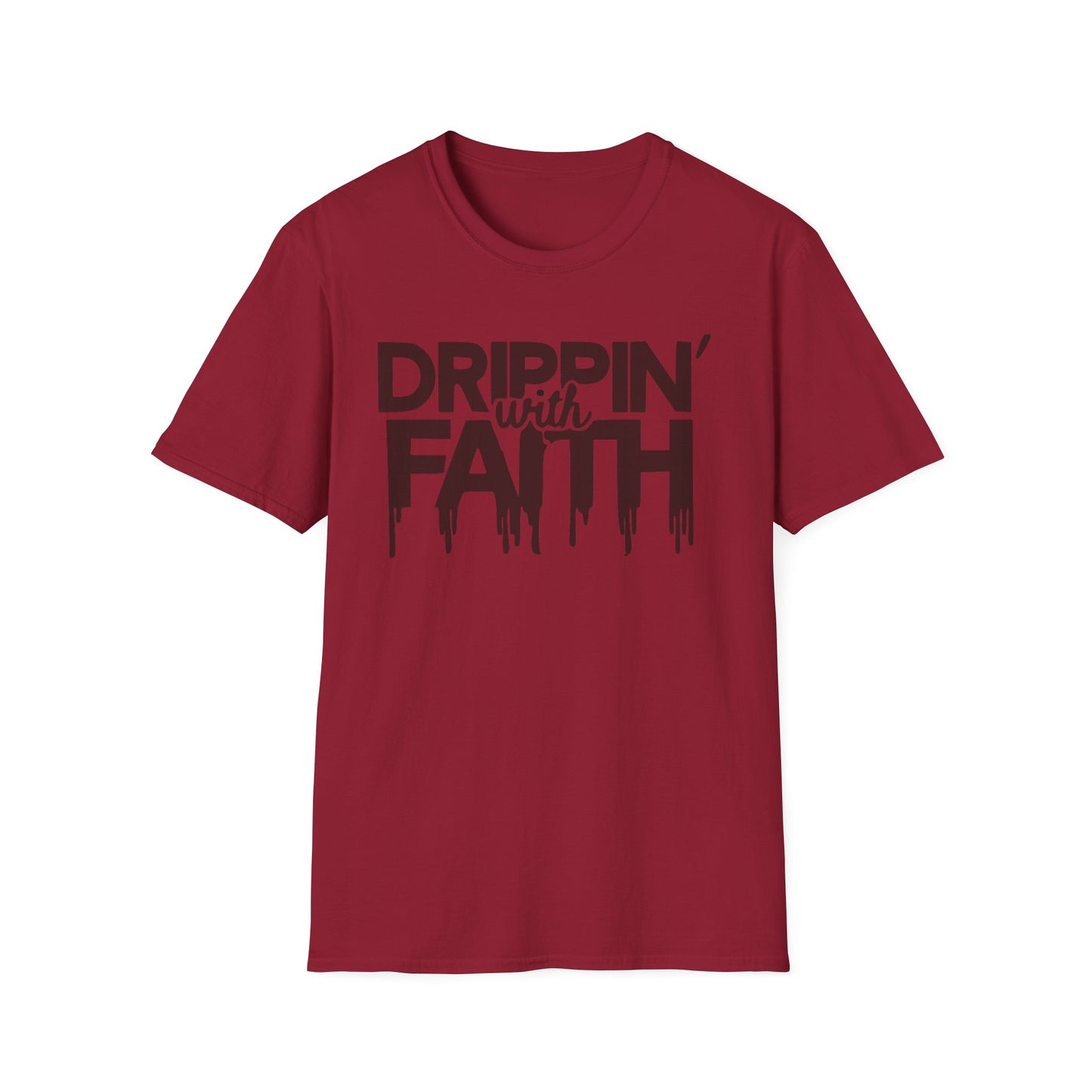 Drippin' with Faith Unisex Softstyle T-Shirt - Inspirational Everyday Wear