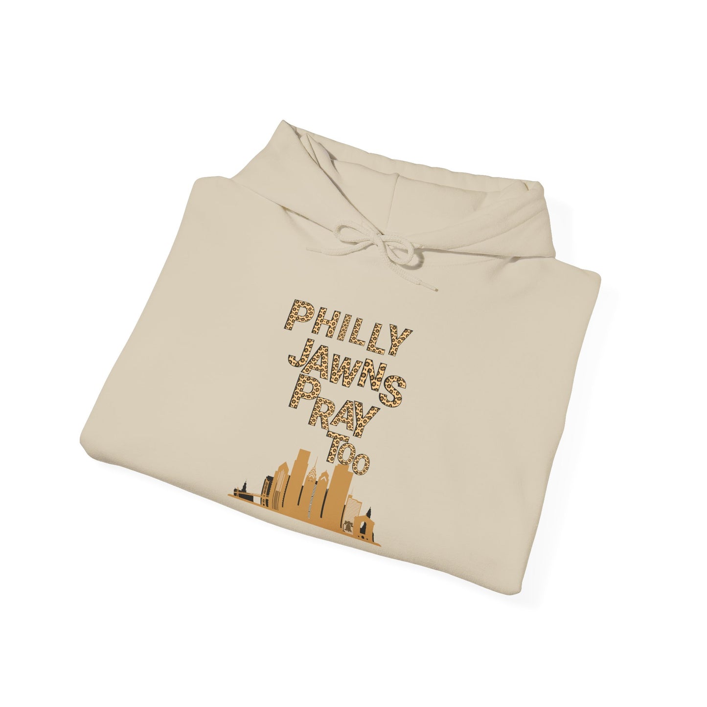 Philly Jawns Pray Too Unisex Heavy Blend™ Hooded Sweatshirt - Comfortable, Stylish Apparel for City Pride