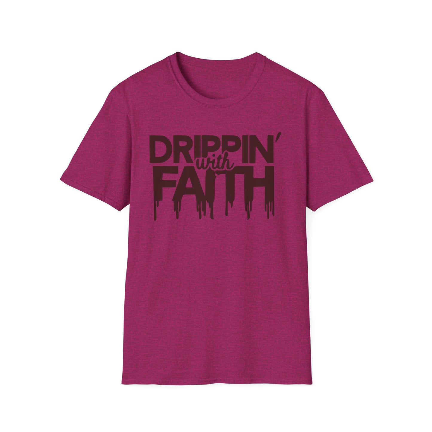 Drippin' with Faith Unisex Softstyle T-Shirt - Inspirational Everyday Wear