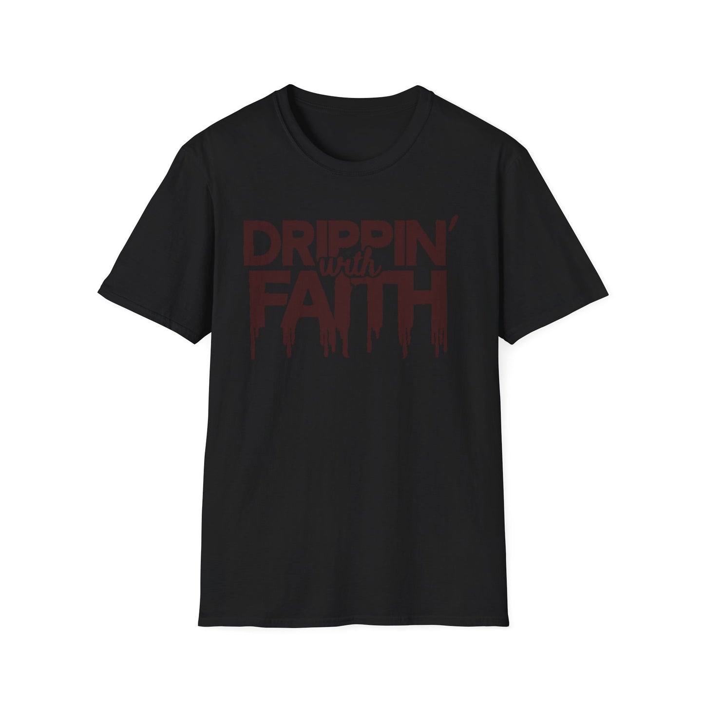 Drippin' with Faith Unisex Softstyle T-Shirt - Inspirational Everyday Wear