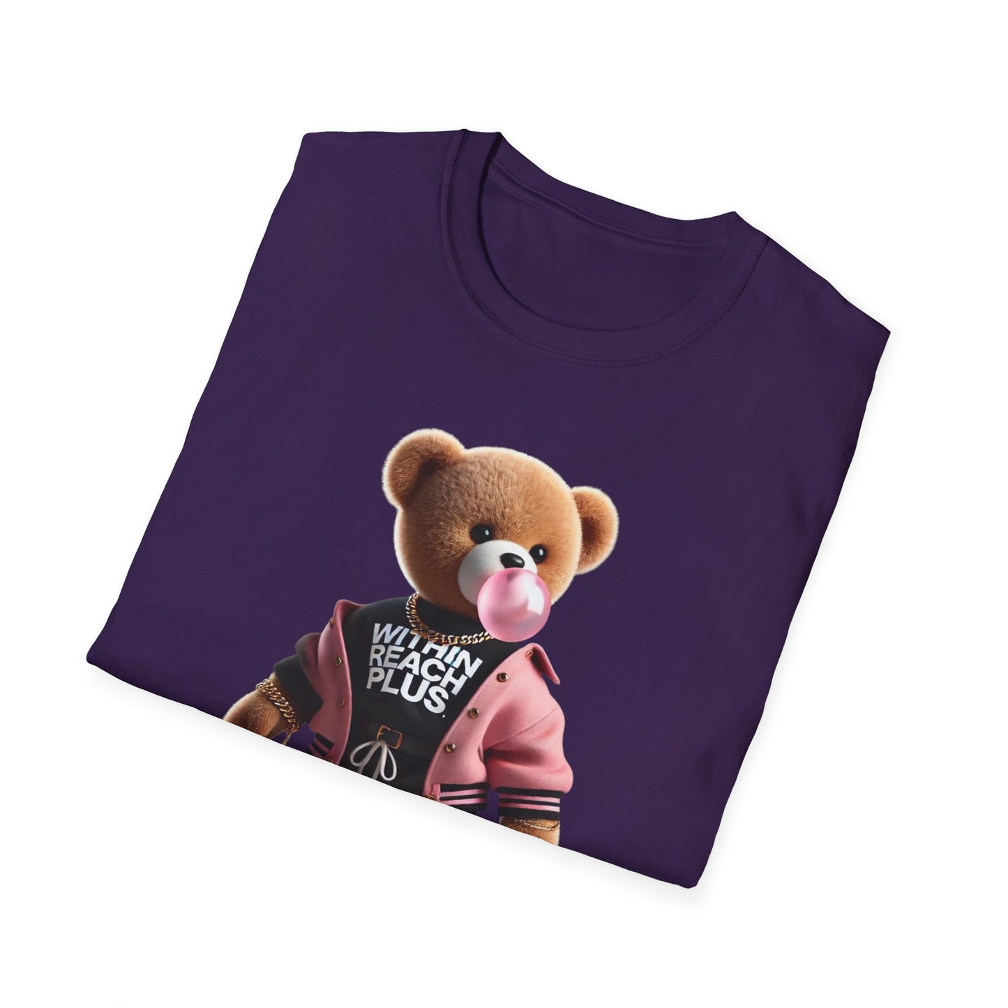 WITHIN REACH PLUS FUN BEAR Graphic Unisex Softstyle T-Shirt - Streetwear Vibe for Everyday Style