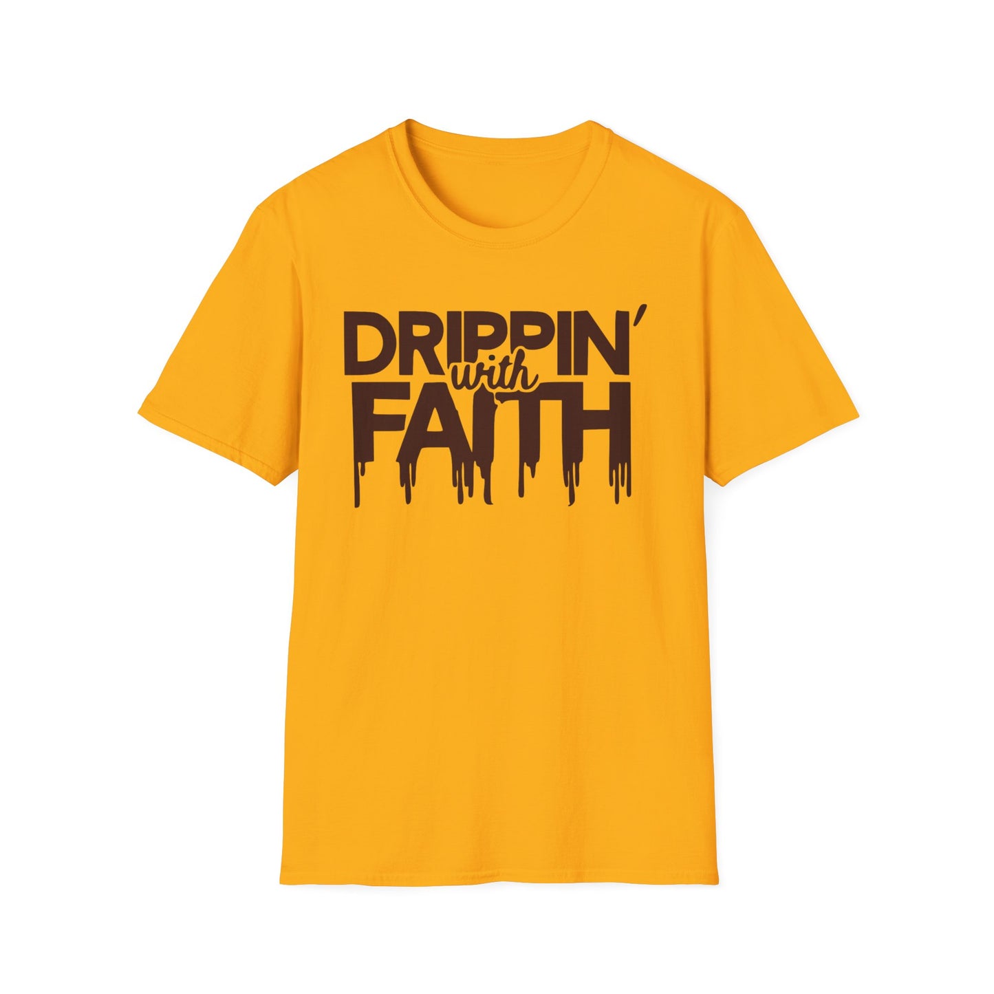Drippin' with Faith Unisex Softstyle T-Shirt - Inspirational Everyday Wear
