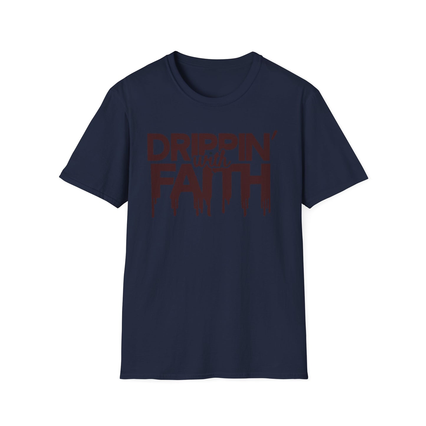 Drippin' with Faith Unisex Softstyle T-Shirt - Inspirational Everyday Wear