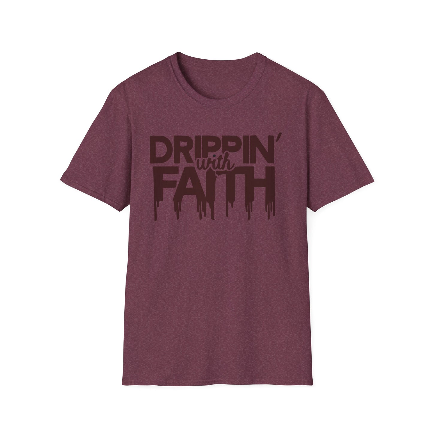 Drippin' with Faith Unisex Softstyle T-Shirt - Inspirational Everyday Wear