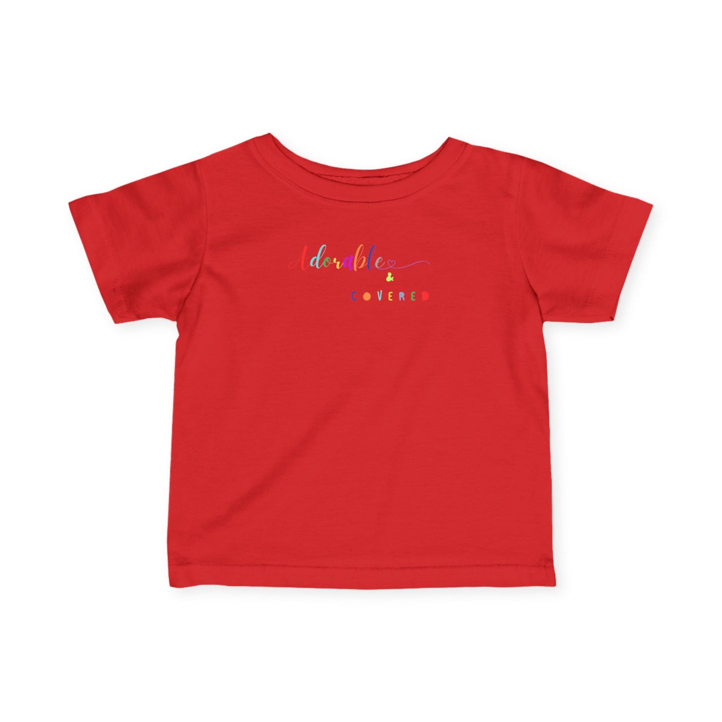 Adorable and Covered Infant T-Shirt | Cute Baby Tee, Toddler Gift, Birthday Outfit, Baby Shower Gift, Playtime Essential