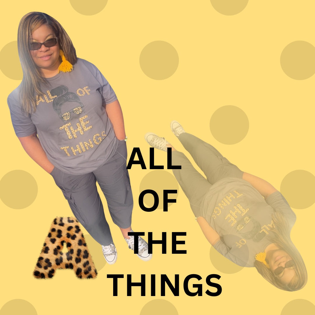 All of the Things Leopard Print Unisex Softstyle T-Shirt