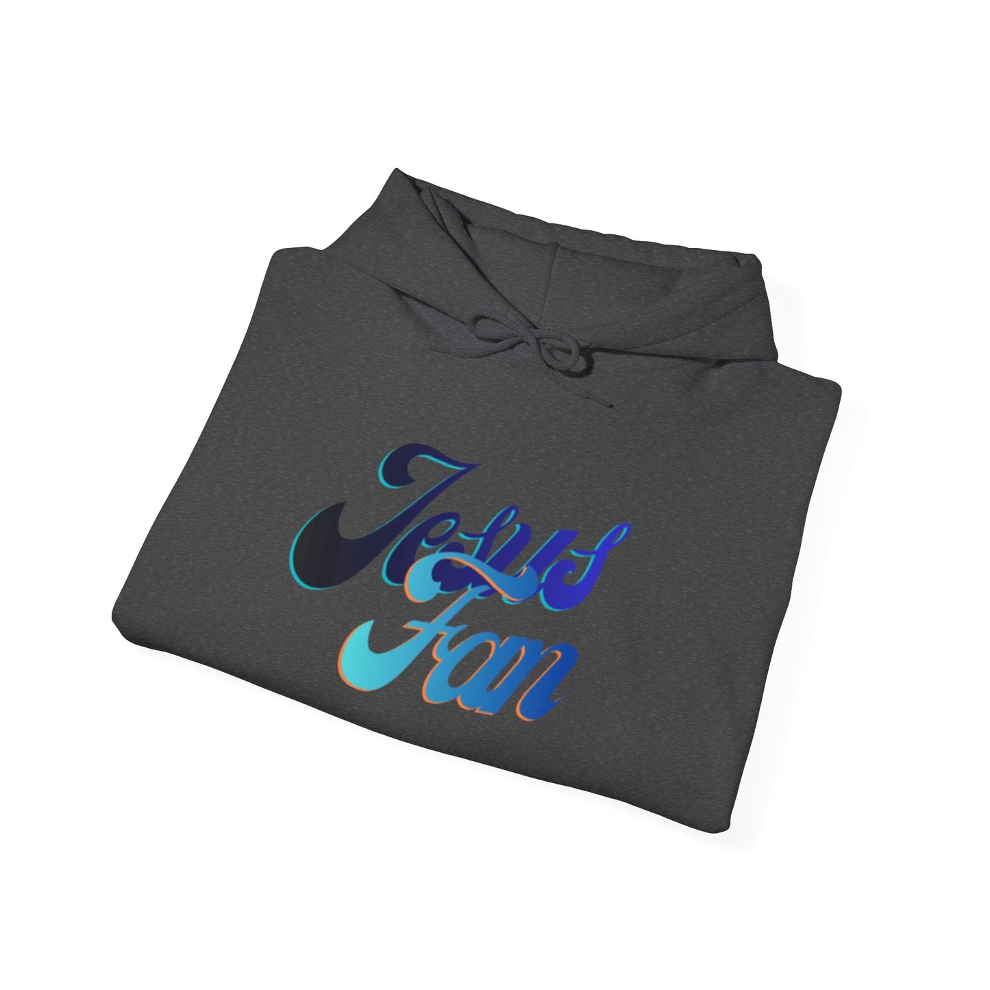 Jesus Fan Hoodie — Retro Script Christian Faith Pullover