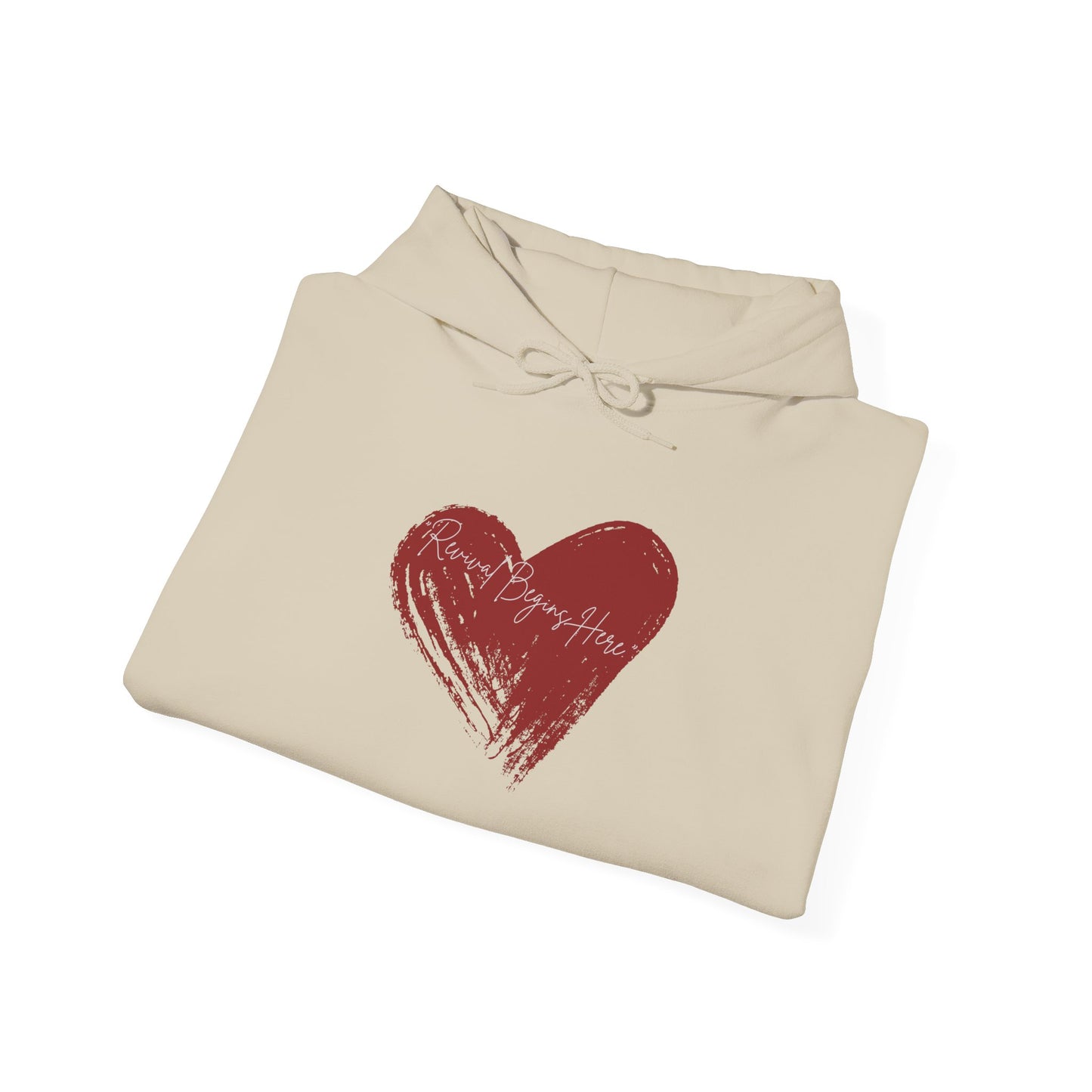 REVIVAL BEGINS HERE Unisex Hoodie - Cozy Sweater for Love Enthusiasts