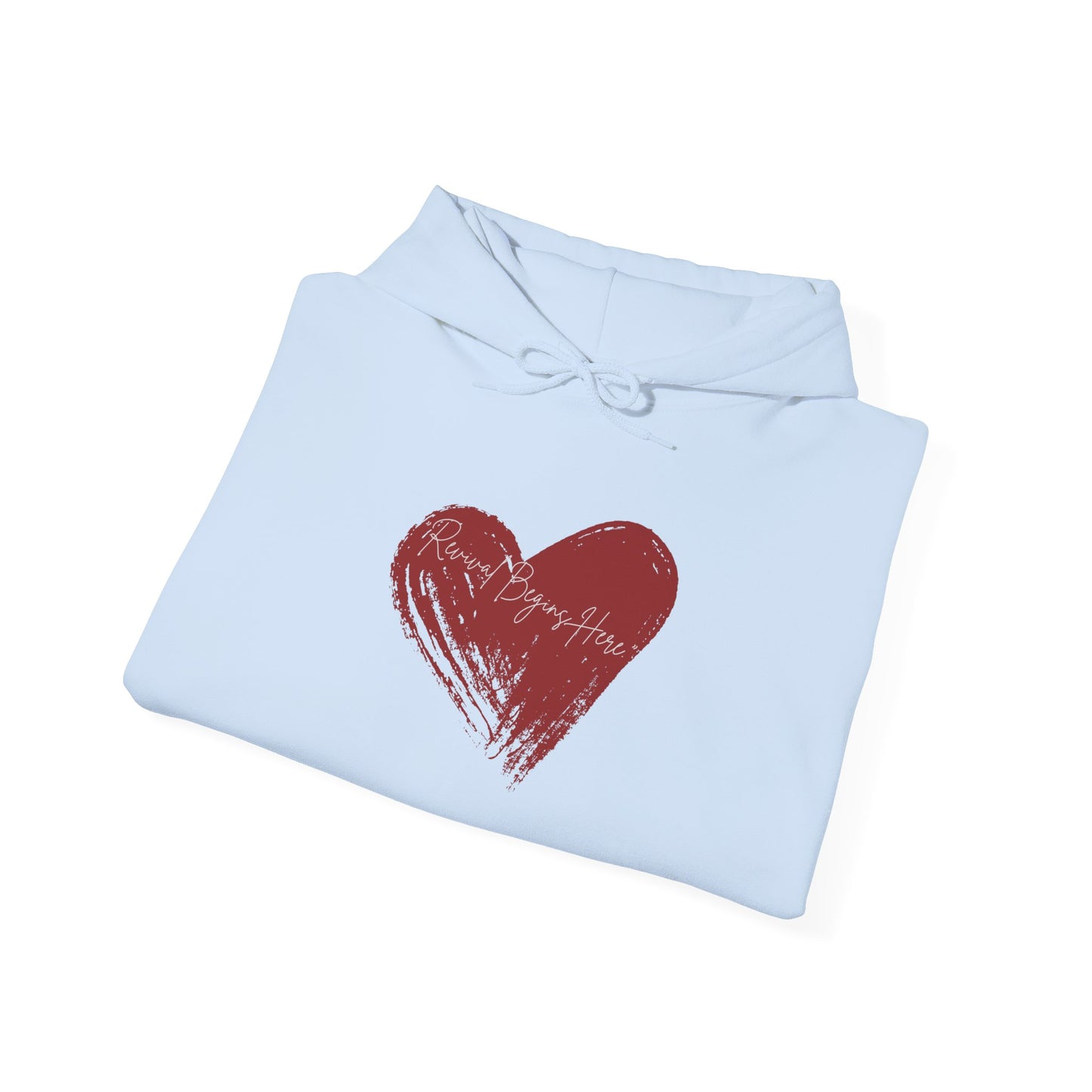 REVIVAL BEGINS HERE Unisex Hoodie - Cozy Sweater for Love Enthusiasts