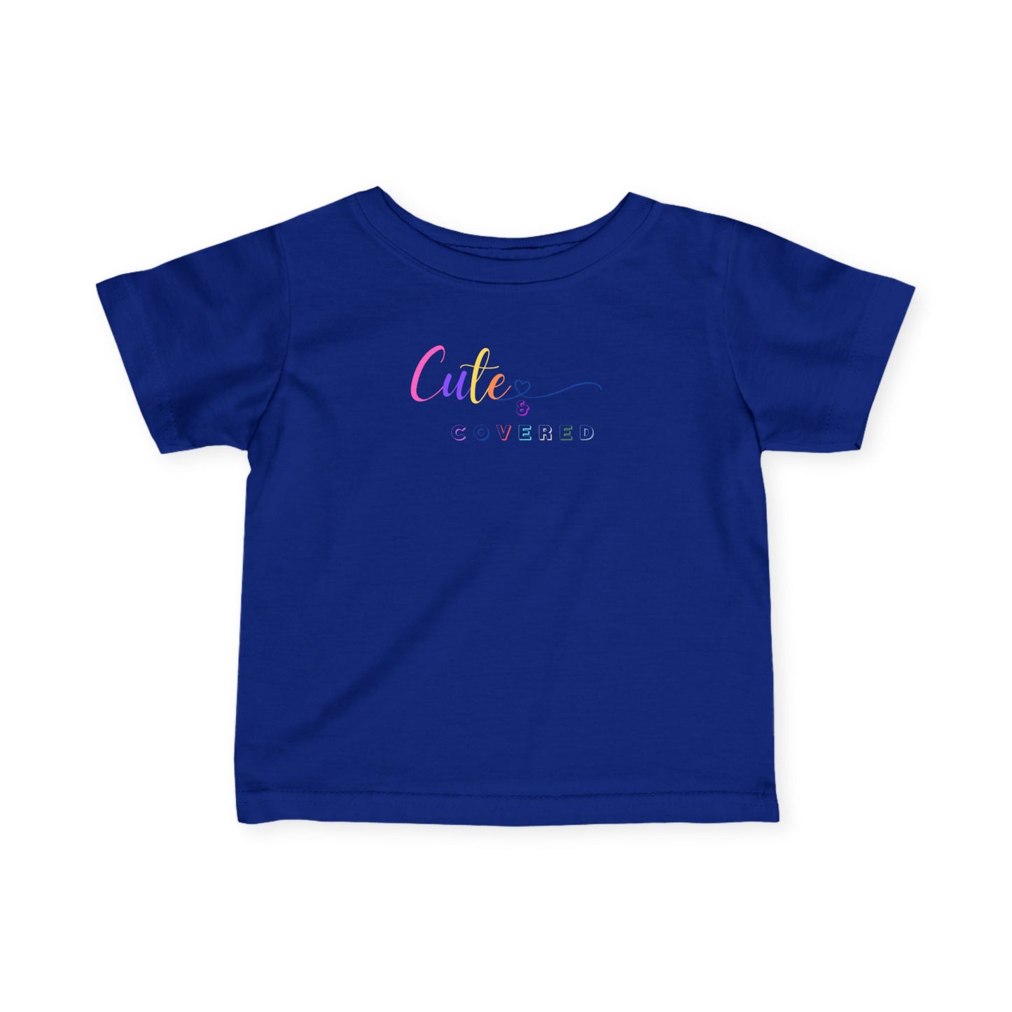 Cute and Covered Infant Fine Jersey Tee | Adorable Baby Shirt, Toddler T-Shirt, Baby Shower Gift, Everyday Wear, Kids Fashion