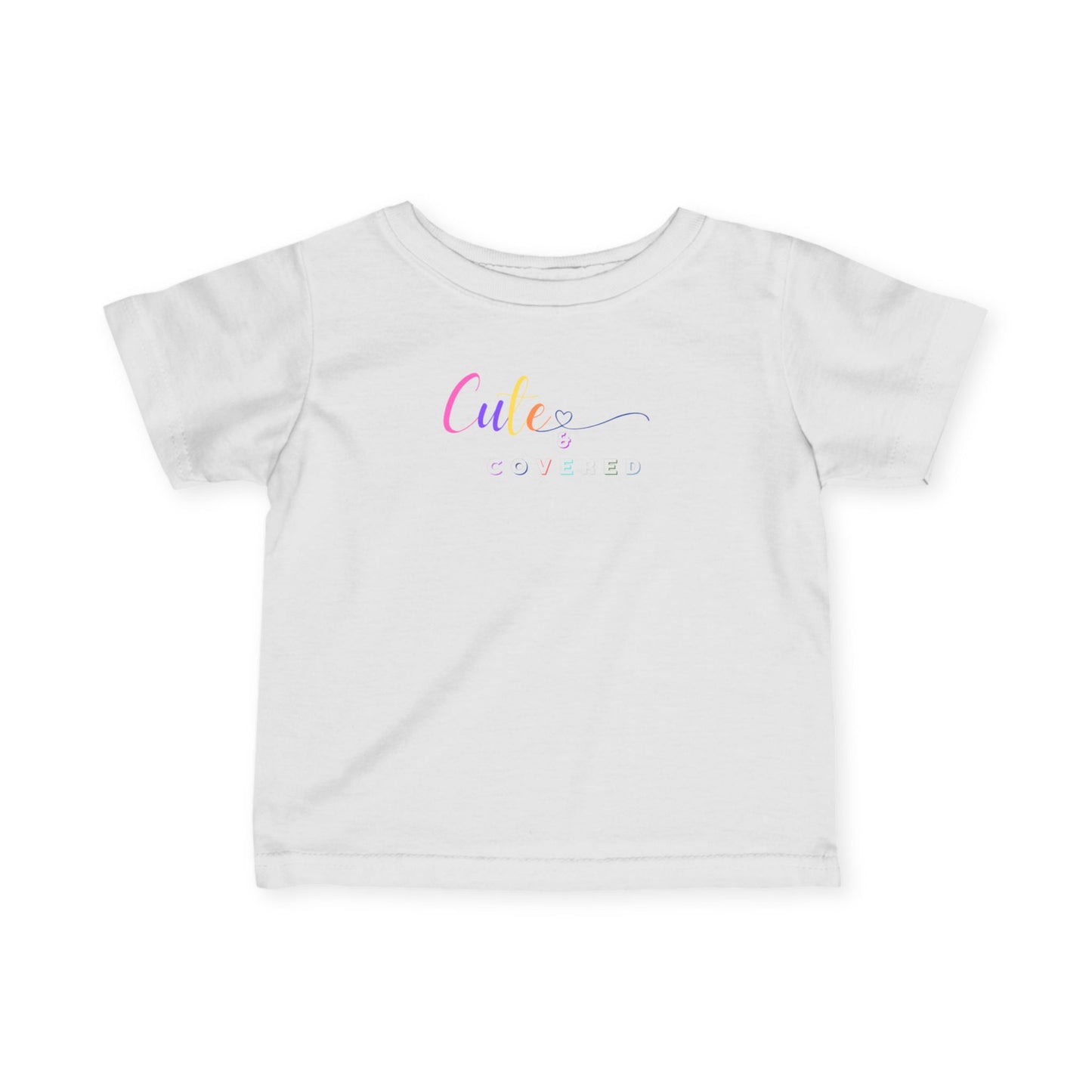 Cute and Covered Infant Fine Jersey Tee | Adorable Baby Shirt, Toddler T-Shirt, Baby Shower Gift, Everyday Wear, Kids Fashion