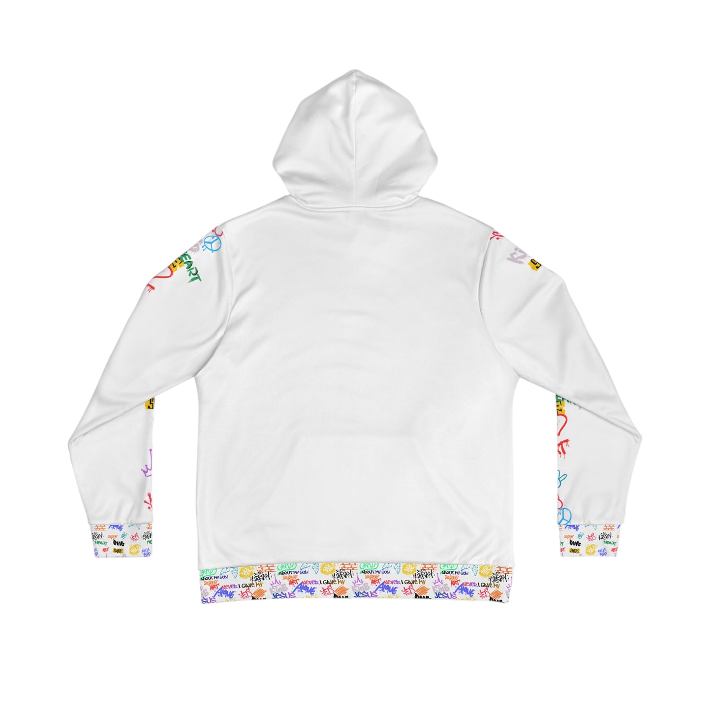 Graffiti Doodle Hoodie — Colorful All-Over Print Streetwear