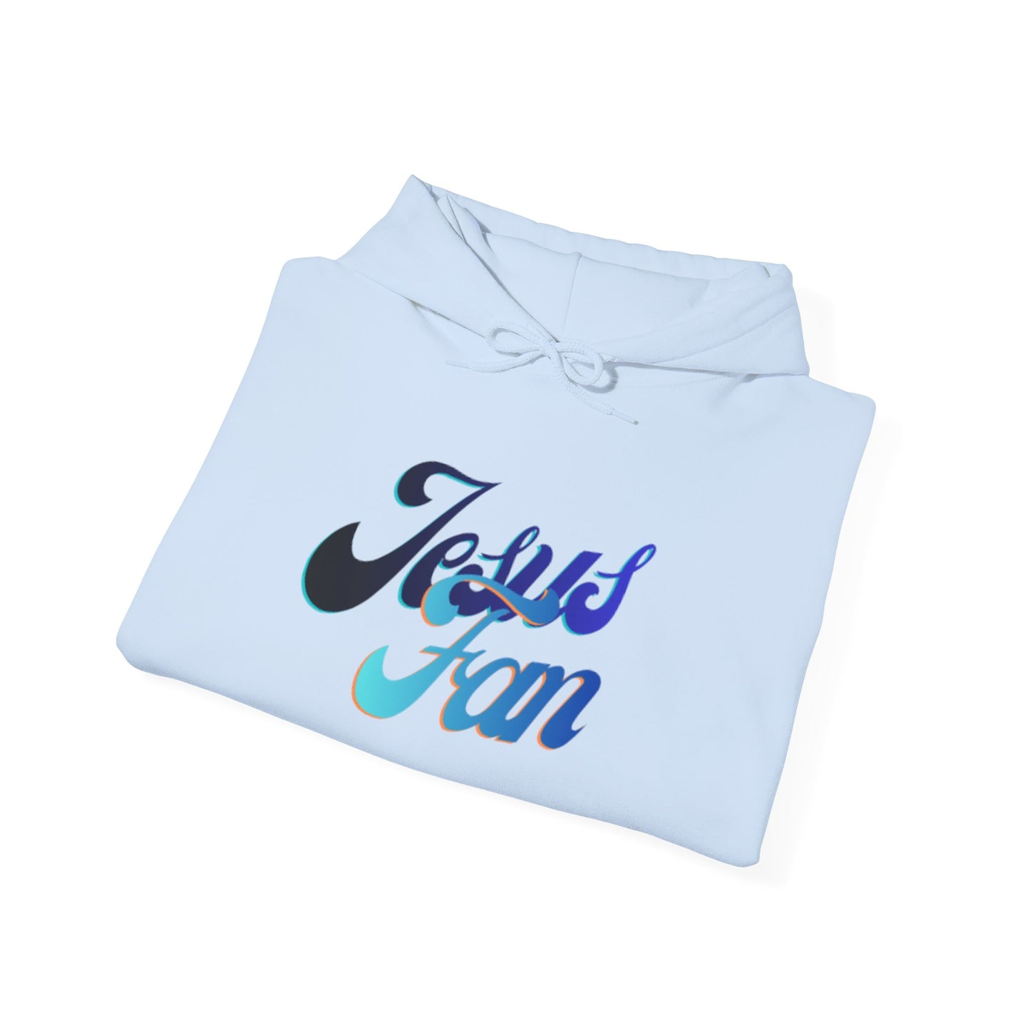 Jesus Fan Hoodie — Retro Script Christian Faith Pullover