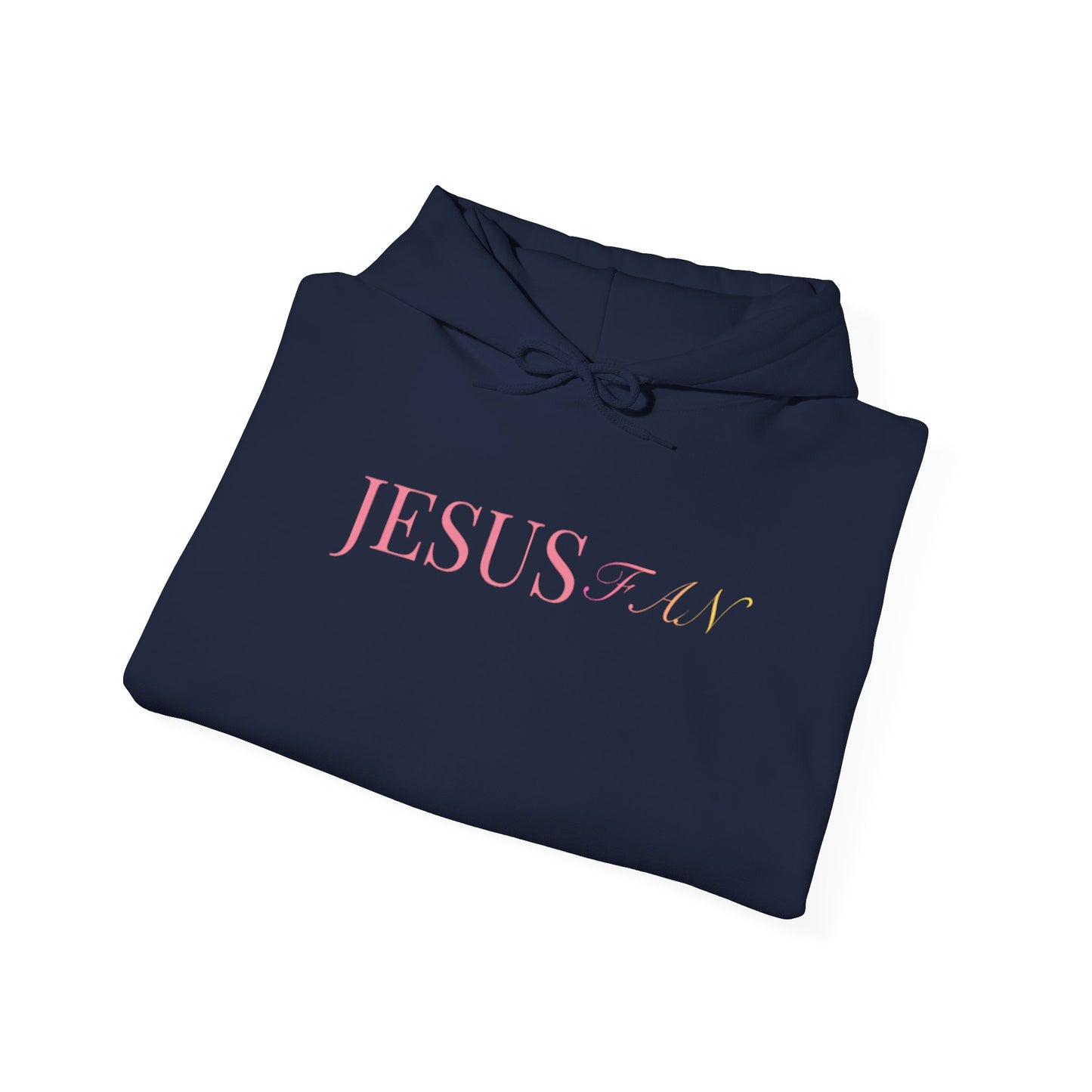Jesus 24K Foil Hoodie — Christian Faith White Pullover