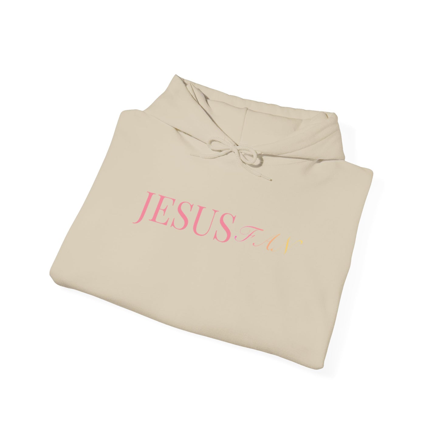 Jesus 24K Foil Hoodie — Christian Faith White Pullover