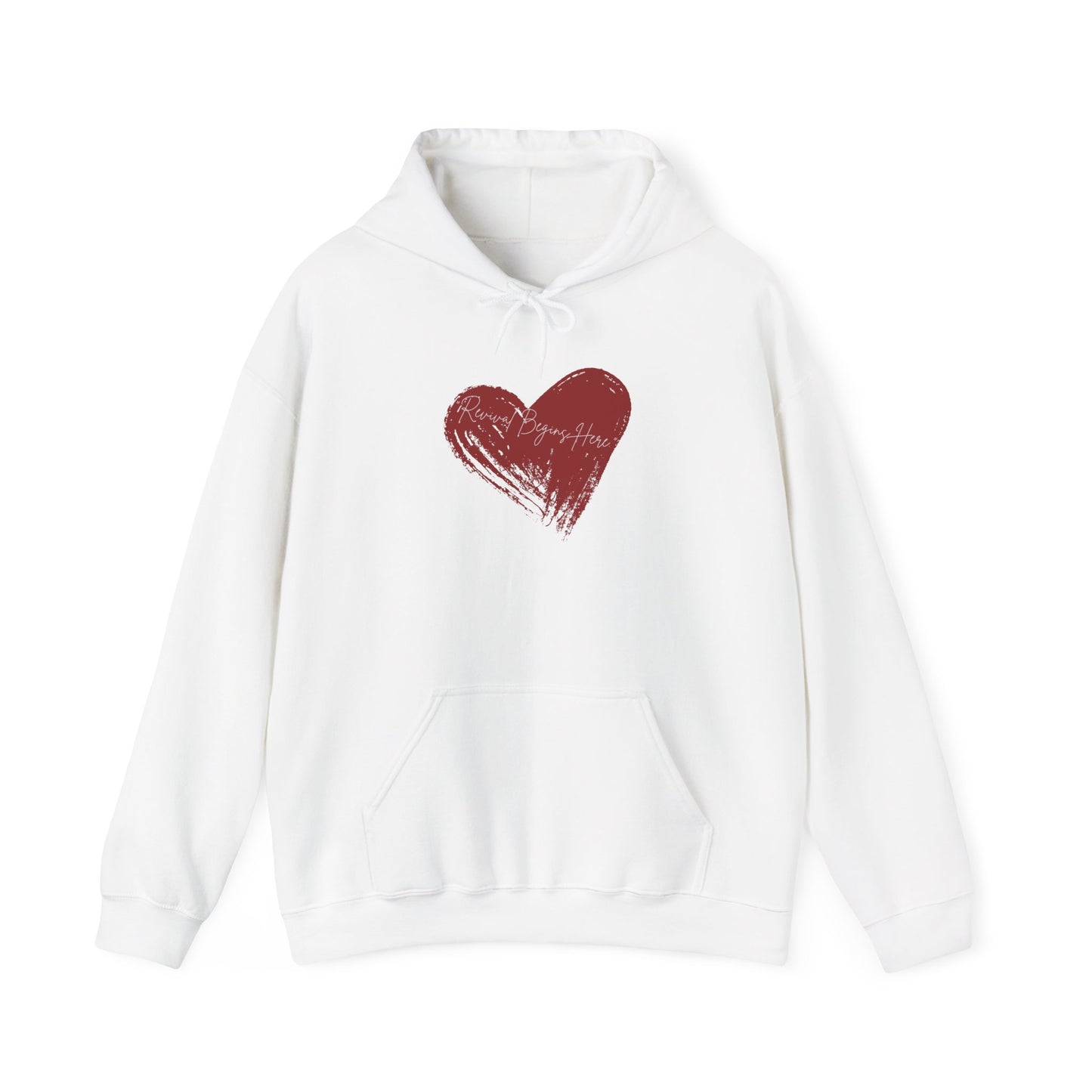 REVIVAL BEGINS HERE Unisex Hoodie - Cozy Sweater for Love Enthusiasts
