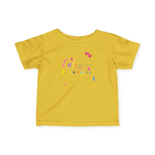 Cute and Covered Confetti Infant Fine Jersey Tee, Adorable Baby Shirt, Toddler T-Shirt, Birthday Gift, Everyday Wear