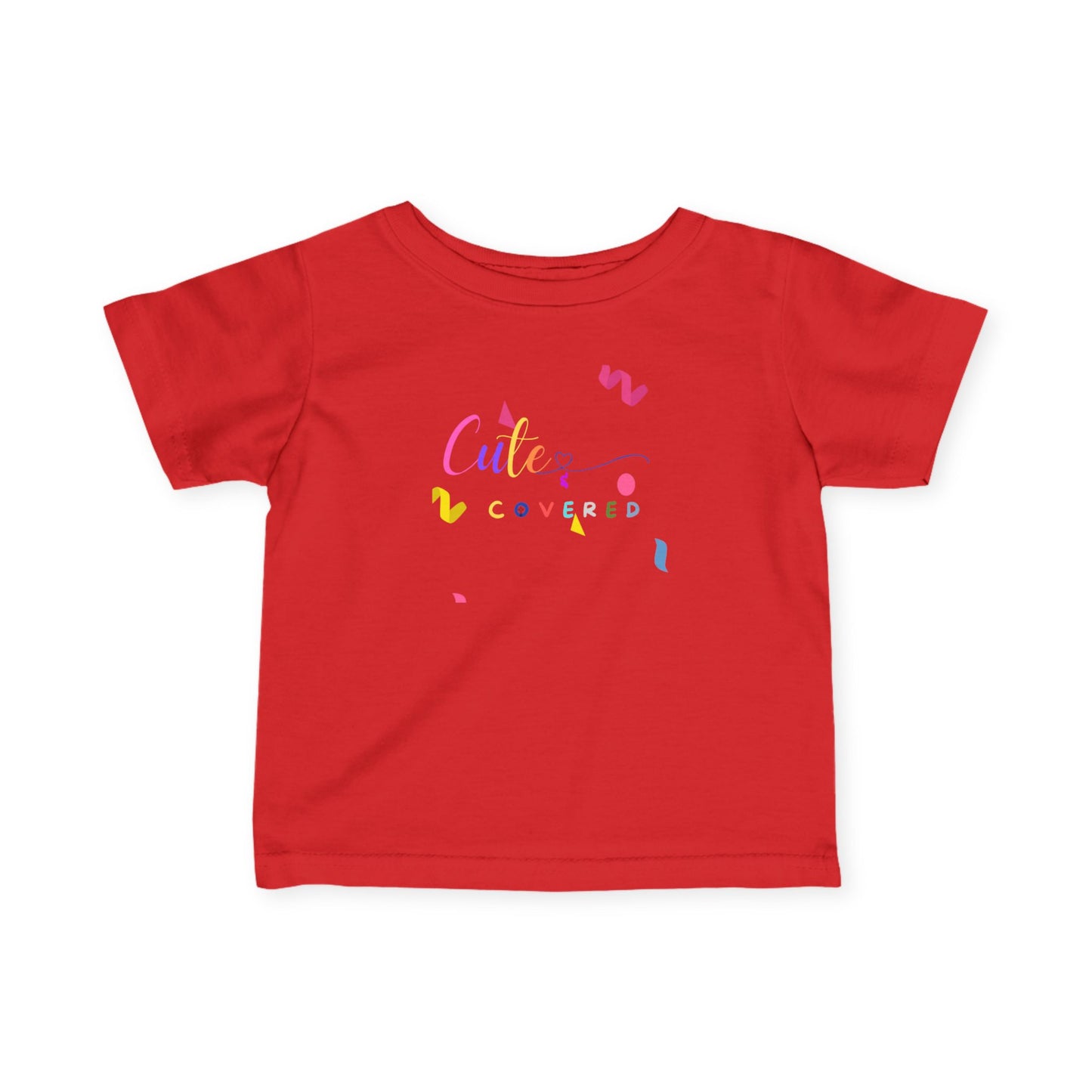 Cute and Covered Confetti Infant Fine Jersey Tee, Adorable Baby Shirt, Toddler T-Shirt, Birthday Gift, Everyday Wear