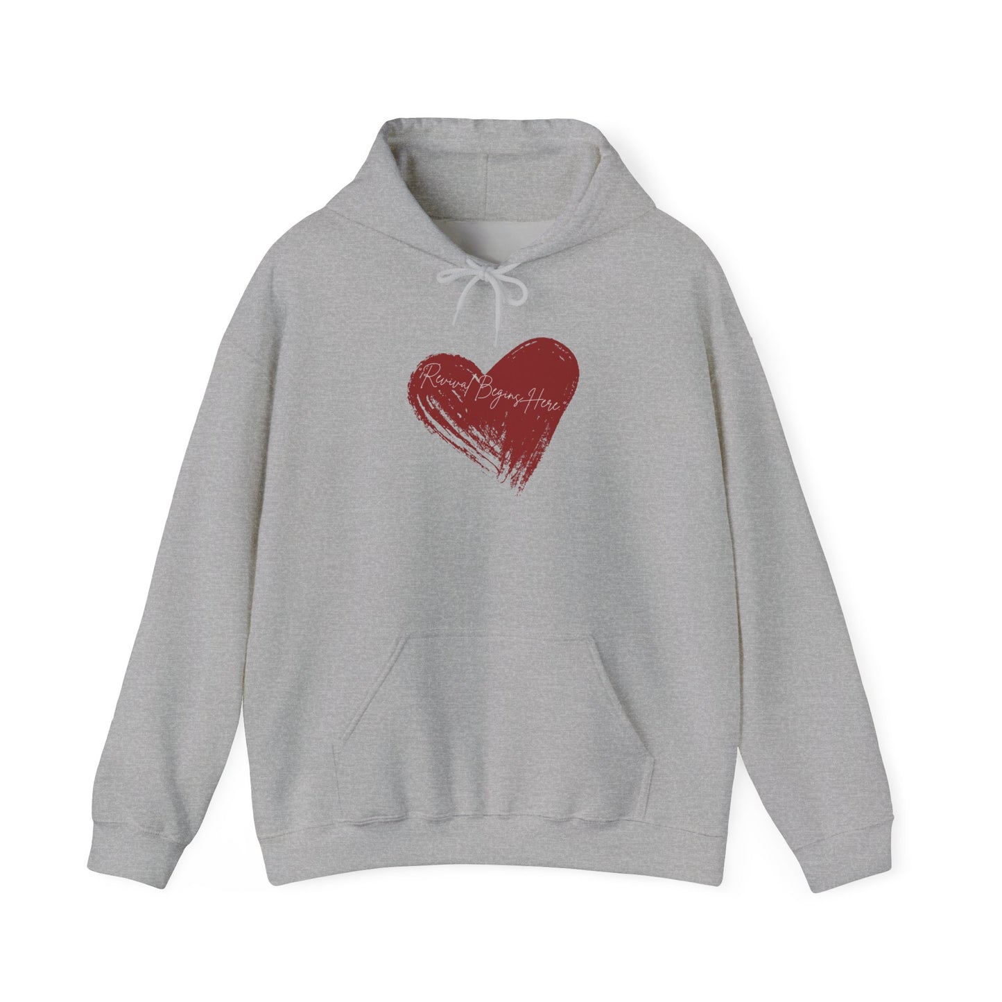 REVIVAL BEGINS HERE Unisex Hoodie - Cozy Sweater for Love Enthusiasts