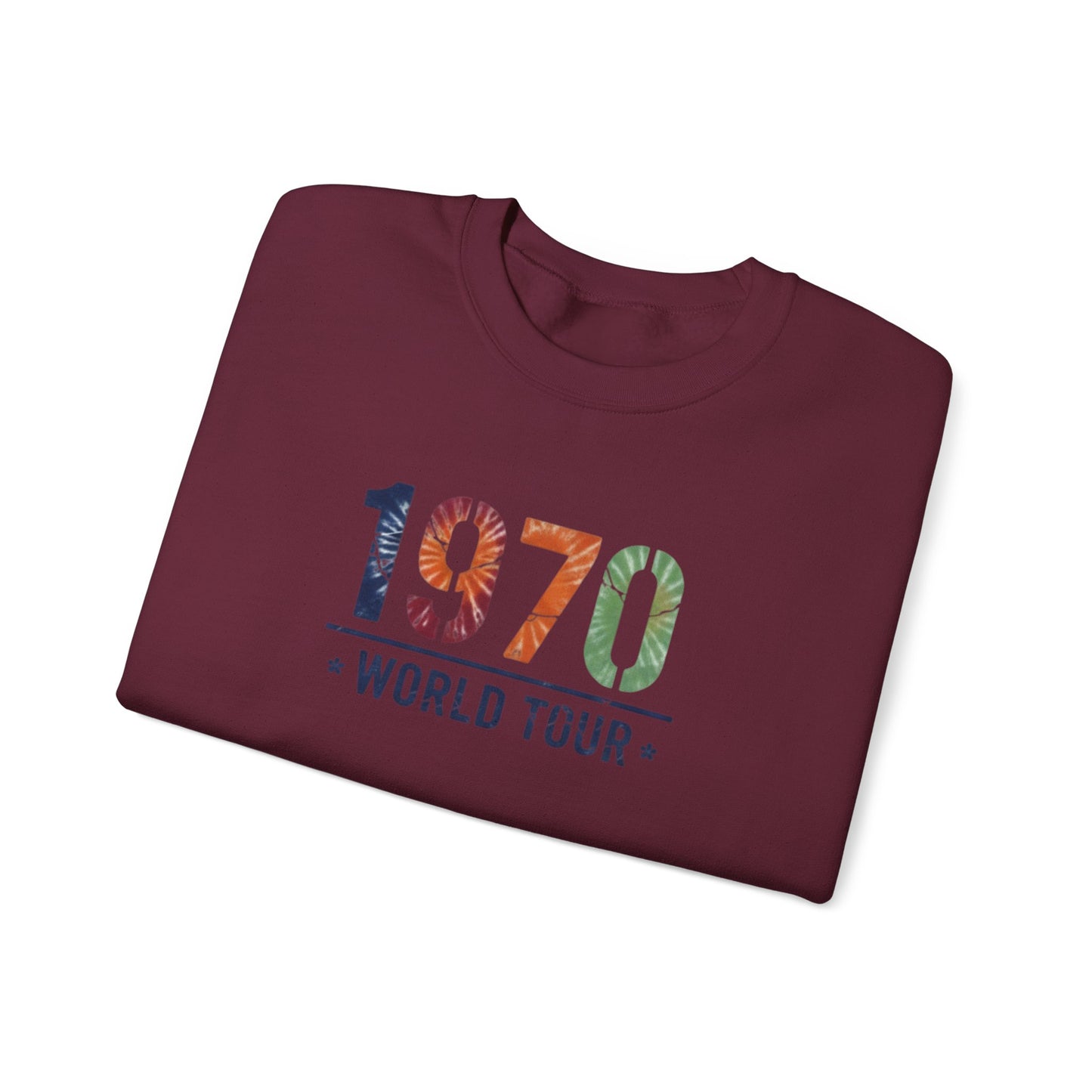1970 World Tour Sweatshirt – Retro Vintage Band Tee Style