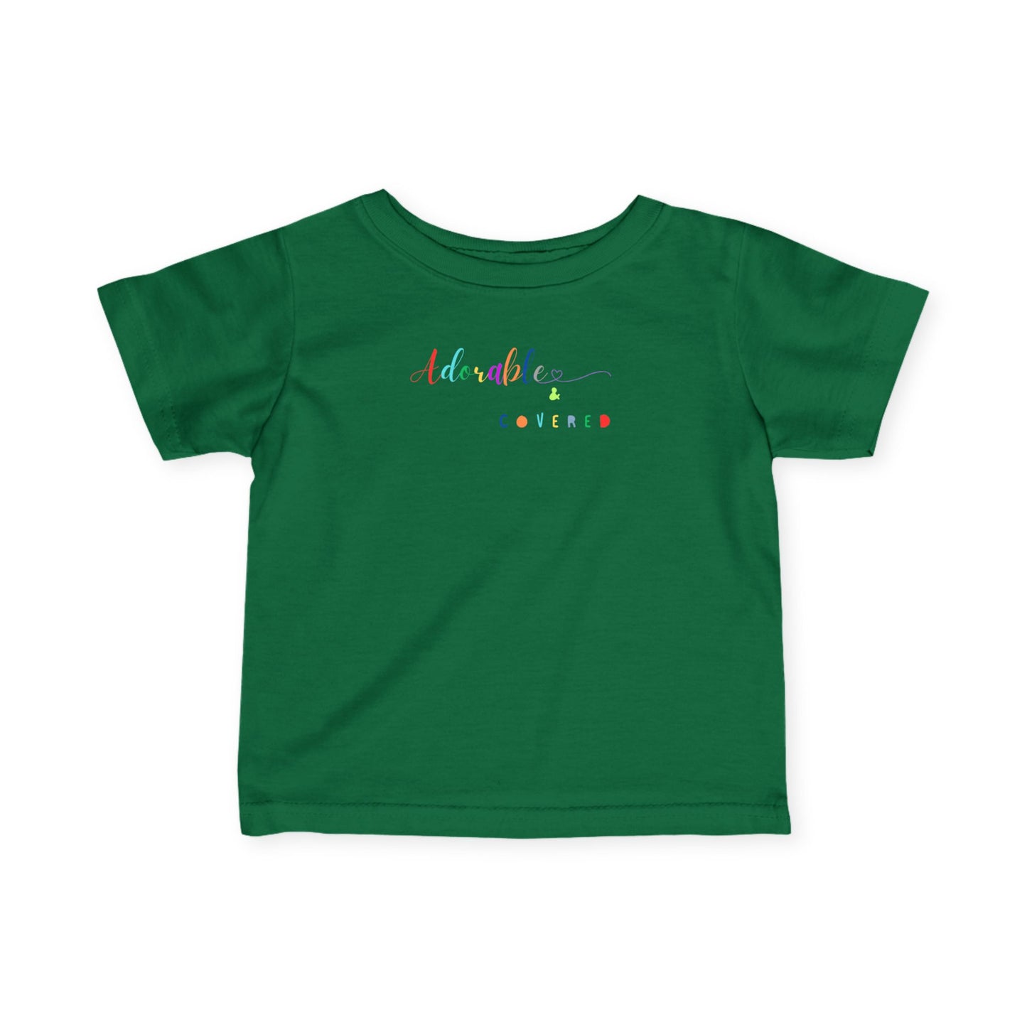 Adorable and Covered Infant T-Shirt | Cute Baby Tee, Toddler Gift, Birthday Outfit, Baby Shower Gift, Playtime Essential