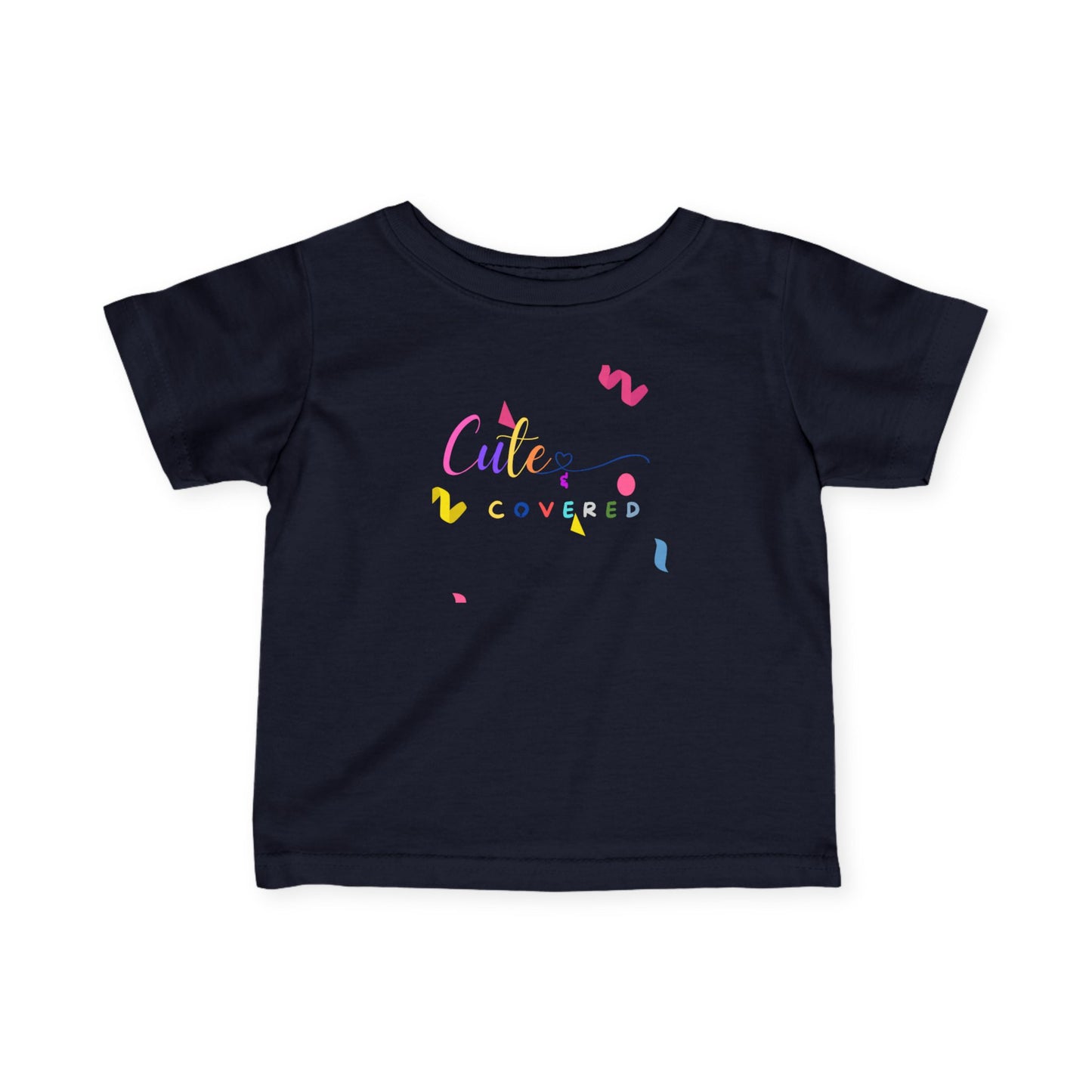 Cute and Covered Confetti Infant Fine Jersey Tee, Adorable Baby Shirt, Toddler T-Shirt, Birthday Gift, Everyday Wear