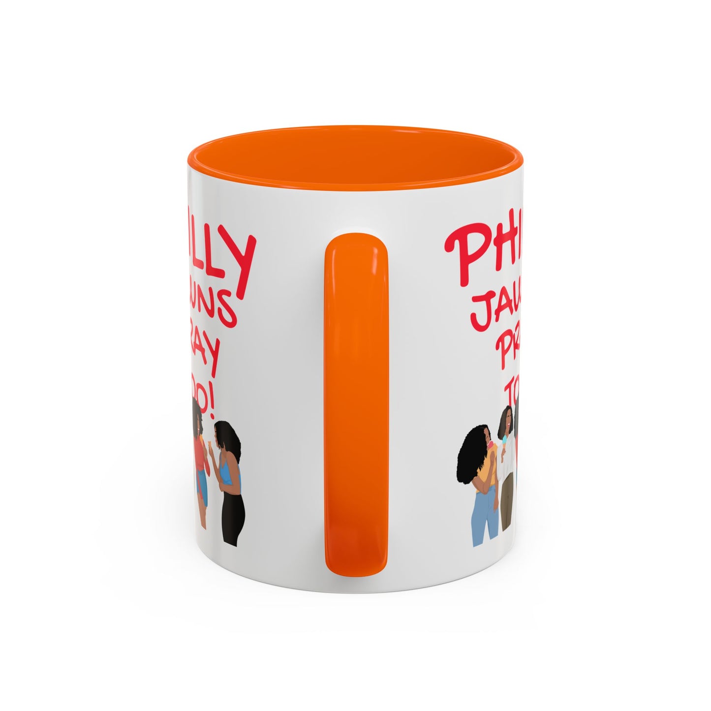 Philly Jawns Pray Too Ceramic Accent Coffee Mug (11, 15oz)
