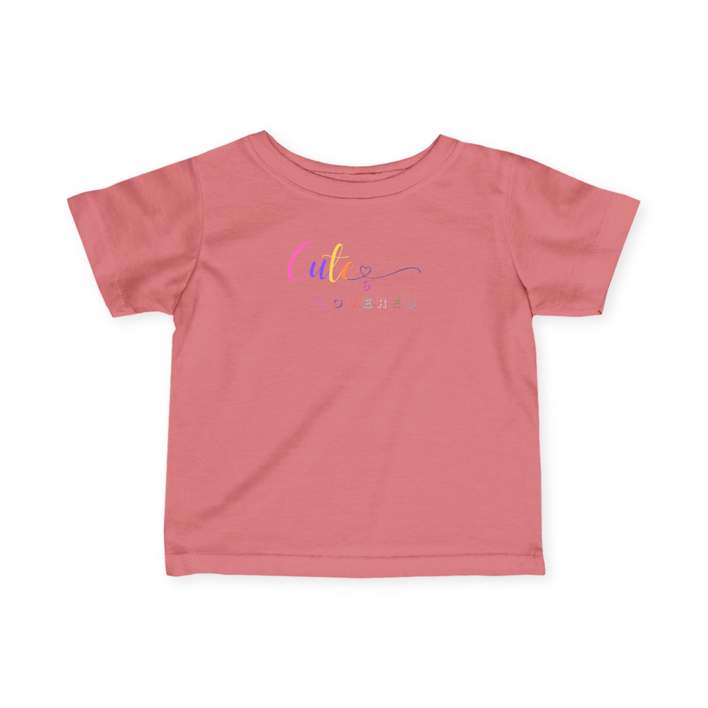Cute and Covered Infant Fine Jersey Tee | Adorable Baby Shirt, Toddler T-Shirt, Baby Shower Gift, Everyday Wear, Kids Fashion
