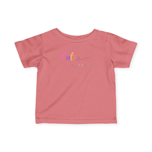 Cute and Covered Infant Fine Jersey Tee | Adorable Baby Shirt, Toddler T-Shirt, Baby Shower Gift, Everyday Wear, Kids Fashion