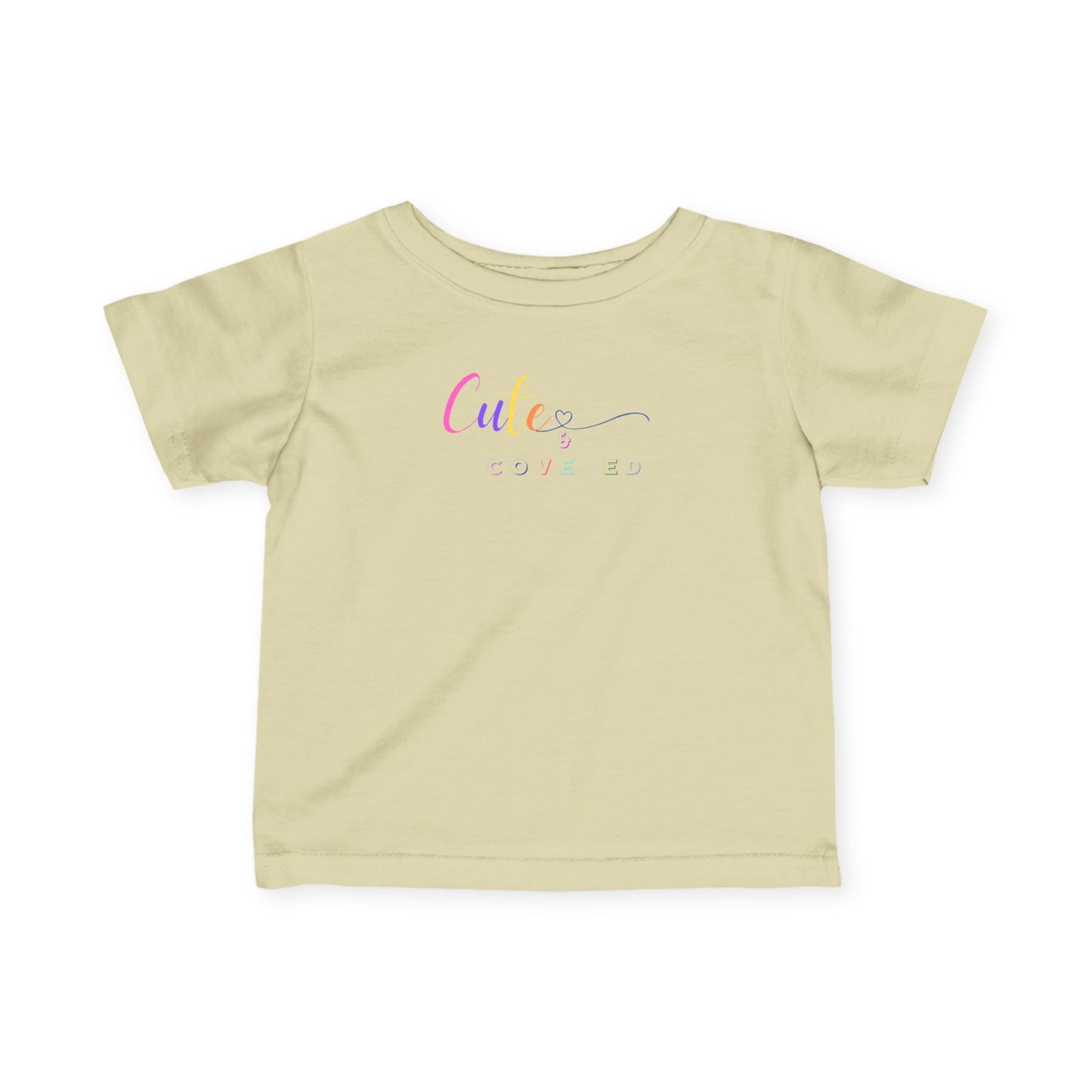 Cute and Covered Infant Fine Jersey Tee | Adorable Baby Shirt, Toddler T-Shirt, Baby Shower Gift, Everyday Wear, Kids Fashion