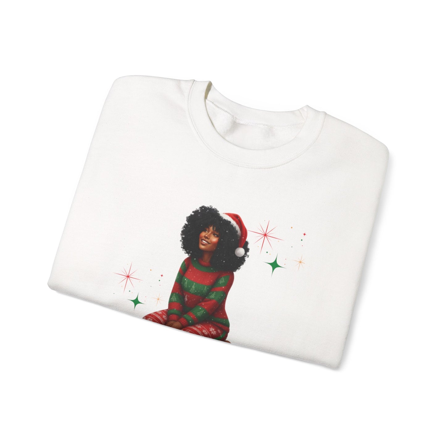 Just a girl... Jesus and CHRIST-mas Unisex Heavy Blend™ Crewneck Sweatshirt
