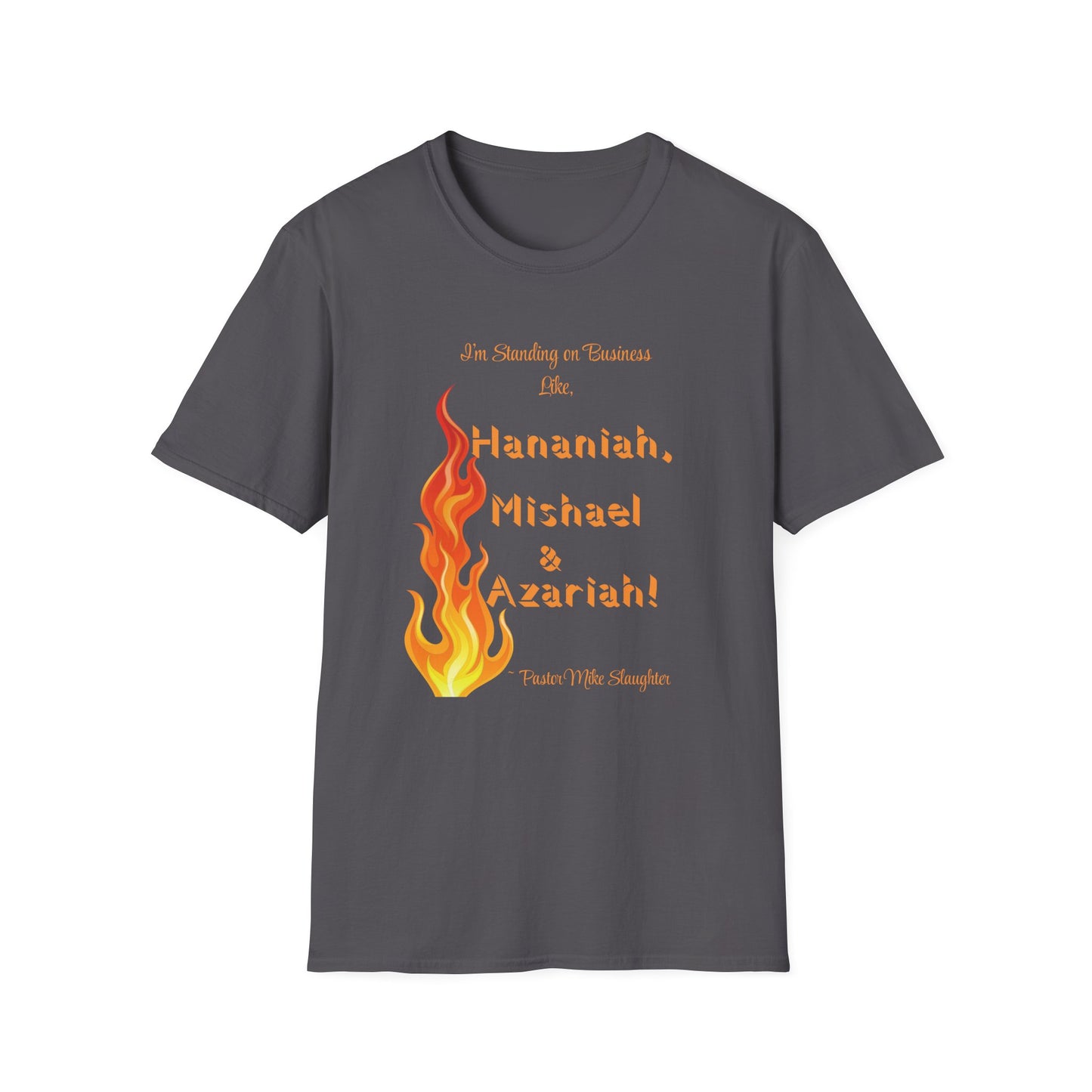 Daniel 3 Fire T-Shirt for Everyday Wear, Faith-Based Apparel, Christian Gift, Motivational Clothes, Unisex Softstyle Tee