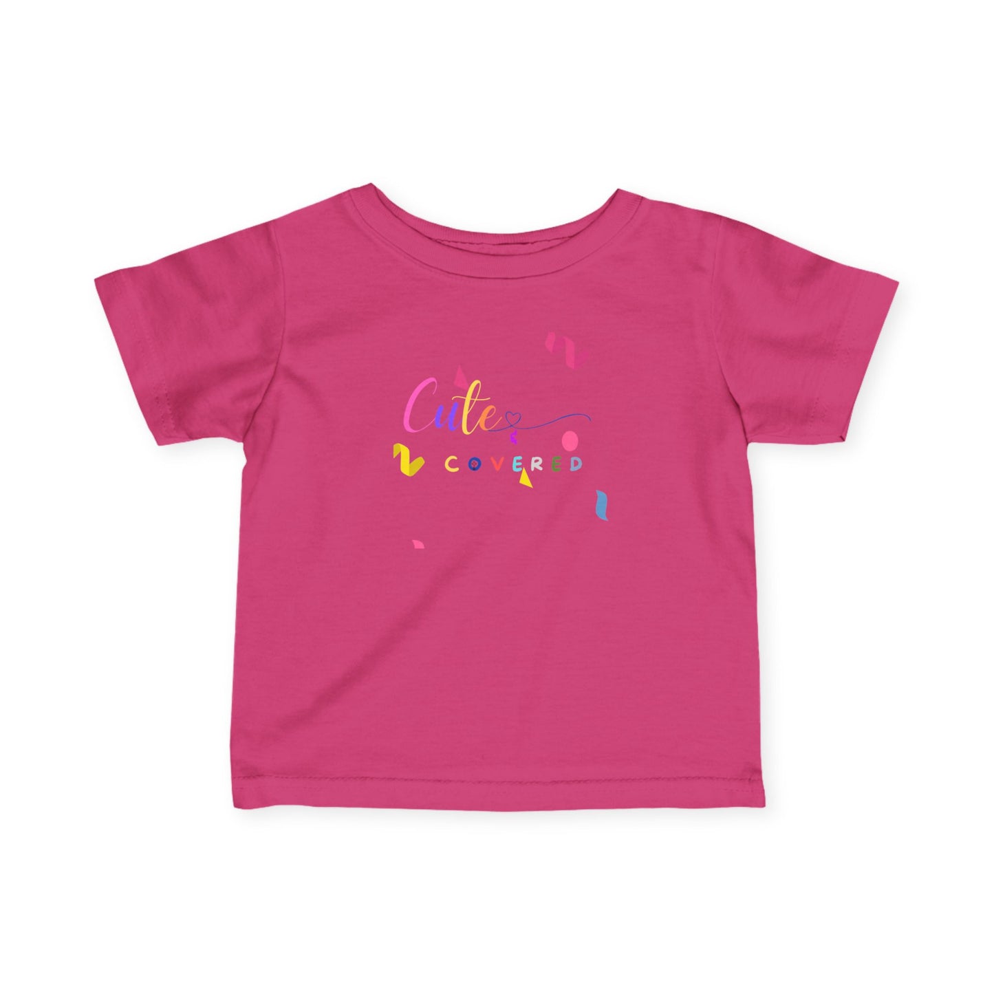 Cute and Covered Confetti Infant Fine Jersey Tee, Adorable Baby Shirt, Toddler T-Shirt, Birthday Gift, Everyday Wear