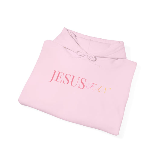 Jesus 24K Foil Hoodie — Christian Faith White Pullover