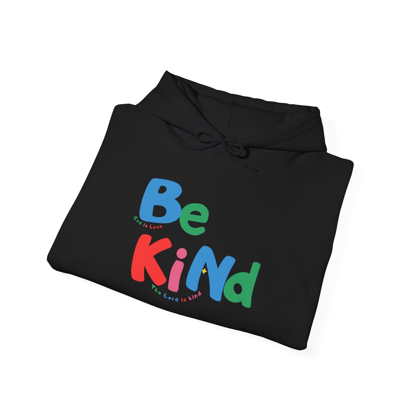 Be Kind Colorful Hoodie — Positive Message Casual Pullover