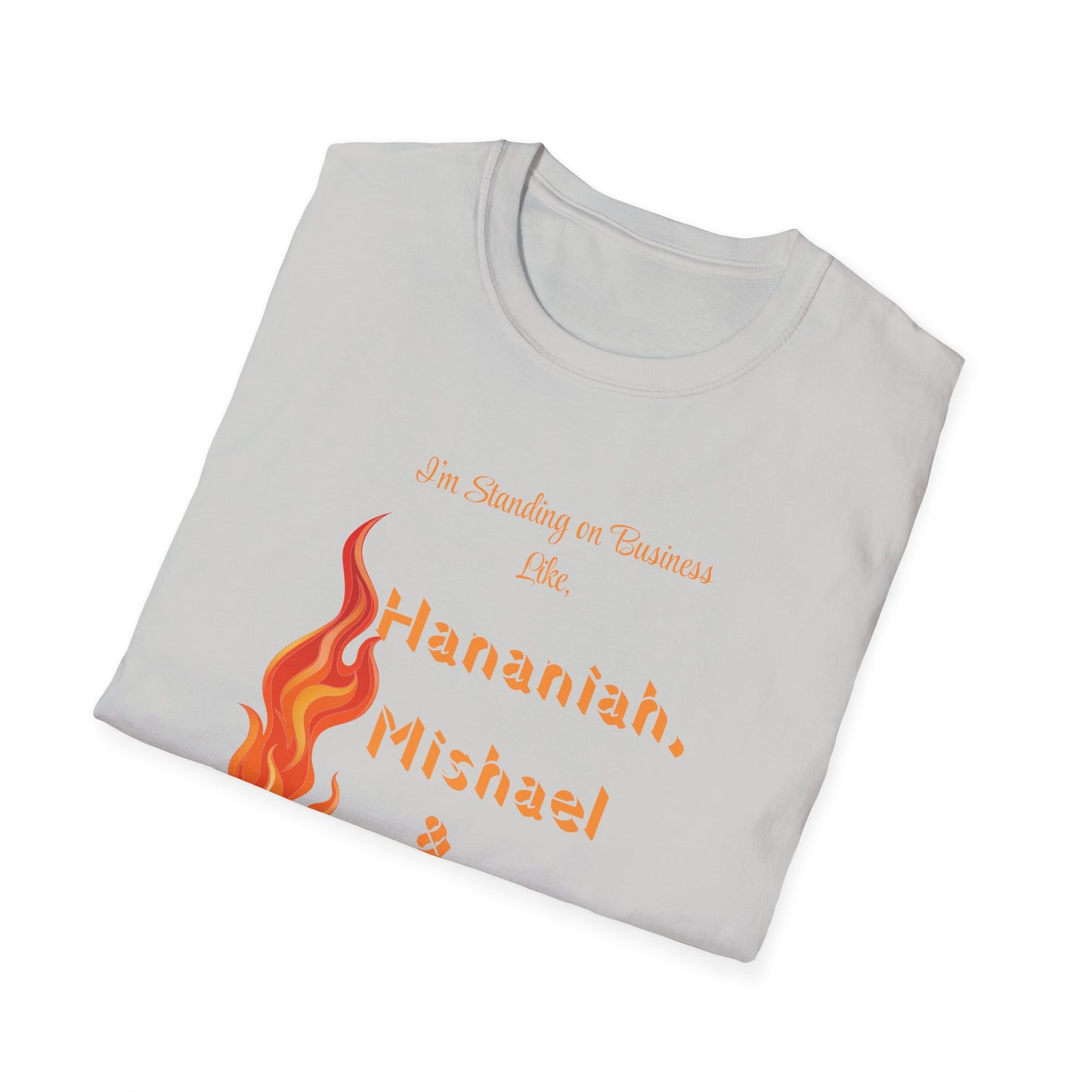 Daniel 3 Fire T-Shirt for Everyday Wear, Faith-Based Apparel, Christian Gift, Motivational Clothes, Unisex Softstyle Tee