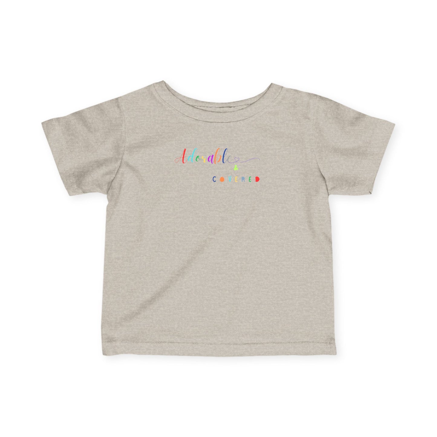 Adorable and Covered Infant T-Shirt | Cute Baby Tee, Toddler Gift, Birthday Outfit, Baby Shower Gift, Playtime Essential