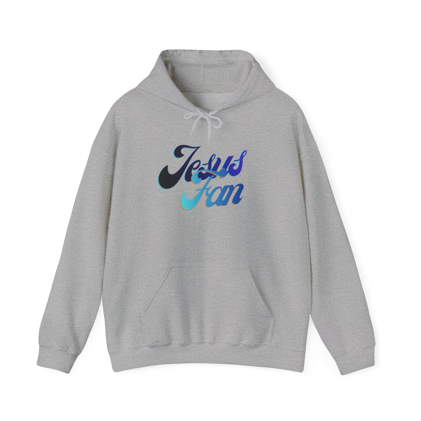 Jesus Fan Hoodie — Retro Script Christian Faith Pullover