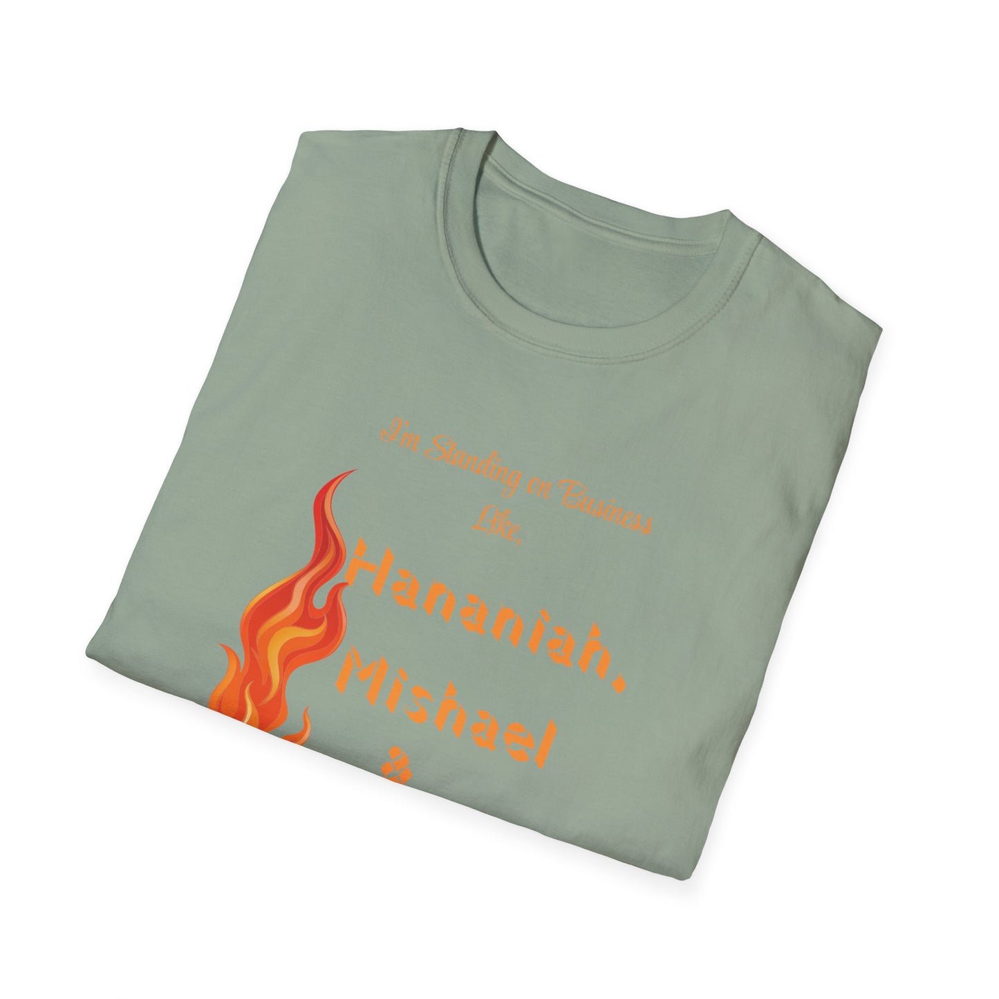 Daniel 3 Fire T-Shirt for Everyday Wear, Faith-Based Apparel, Christian Gift, Motivational Clothes, Unisex Softstyle Tee