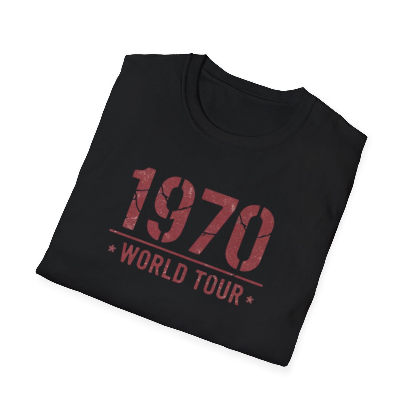 1970 World Tour T‑Shirt – Vintage Retro Concert Tee
