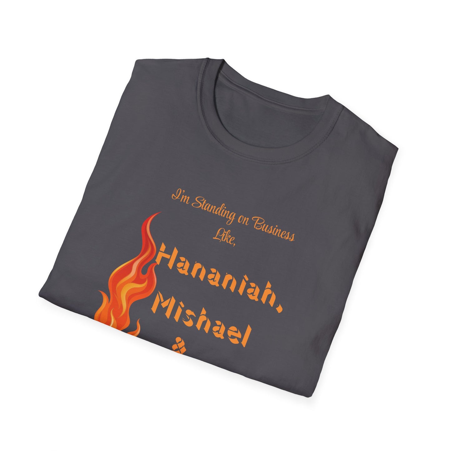 Daniel 3 Fire T-Shirt for Everyday Wear, Faith-Based Apparel, Christian Gift, Motivational Clothes, Unisex Softstyle Tee