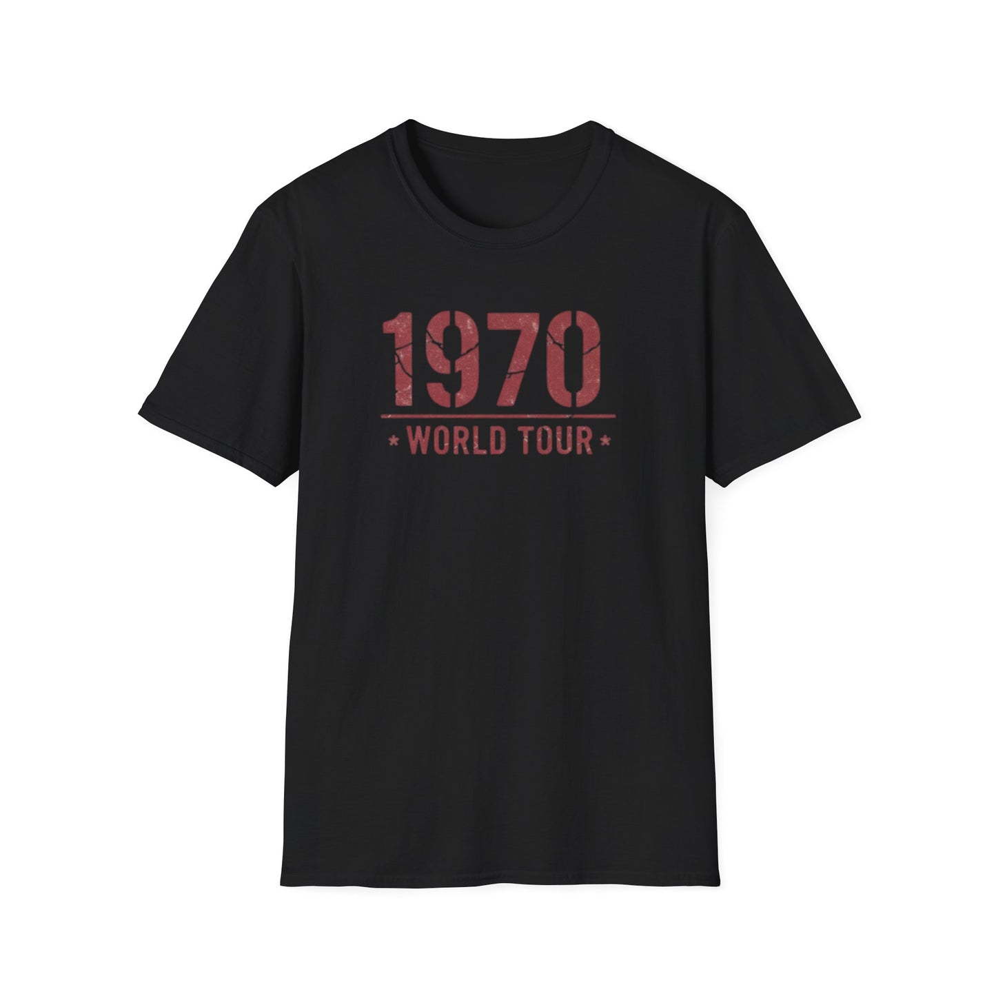 1970 World Tour T‑Shirt – Vintage Retro Concert Tee